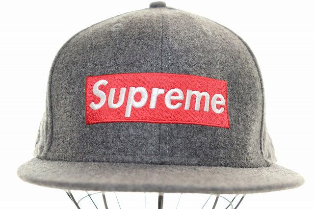 シュプリーム SUPREME × Loro Piana × NEW ERA 11AW BOXLOGO WOOL CAP