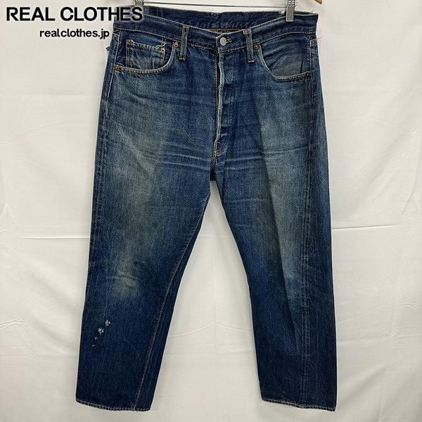 Levi's 501 最初期ビッグE Vステッチ ウエストシングル 刻印6 レインボーステッチ