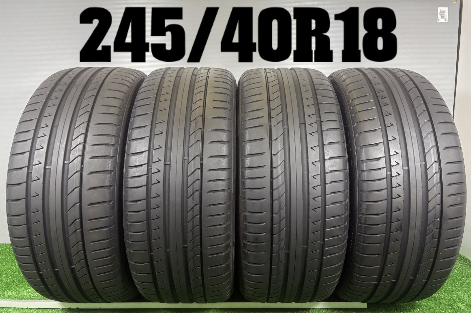 送料無料★245/40R18 ピレリ DRAGON SPORT 2020年製 4本 夏 タイヤ ノーマル 中古 TB1261
