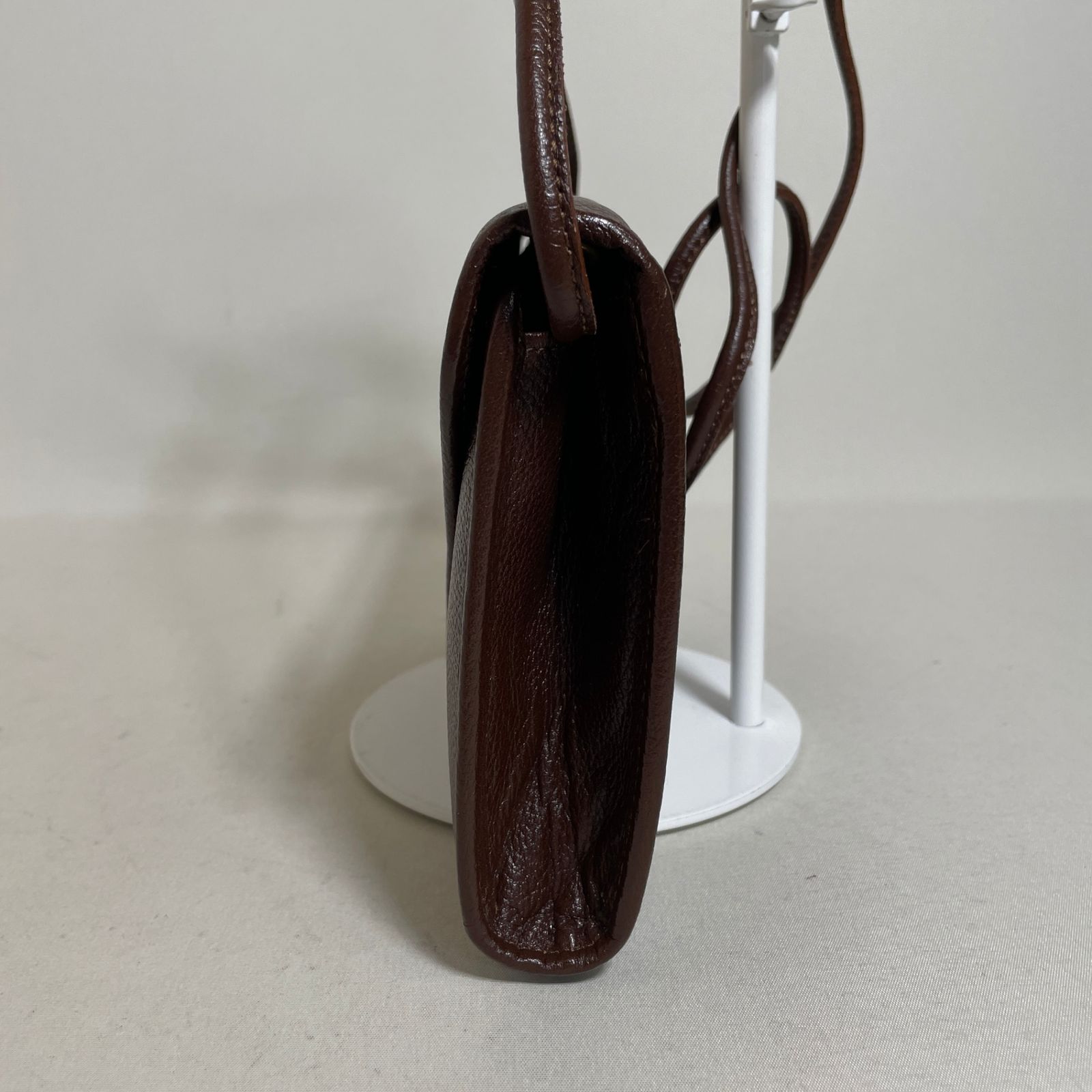 2605-263｜美品｜イヴサンローラン ショルダーバッグ レザー ブラウン 