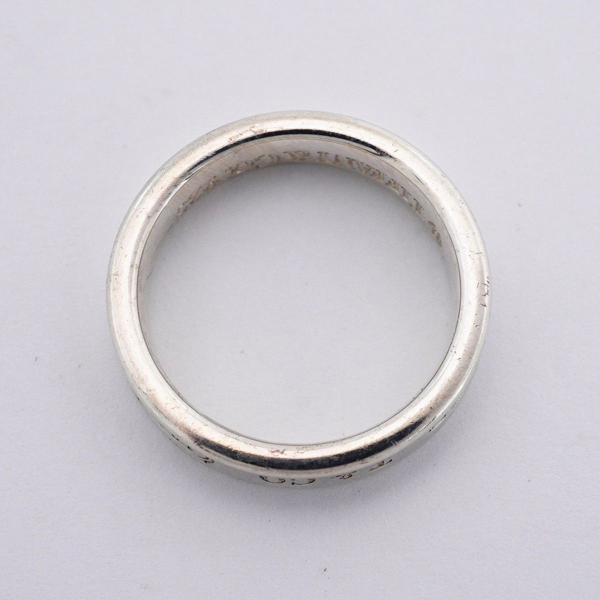 6jeb0789】ティファニー リング ナロー シルバー925 10号【中古