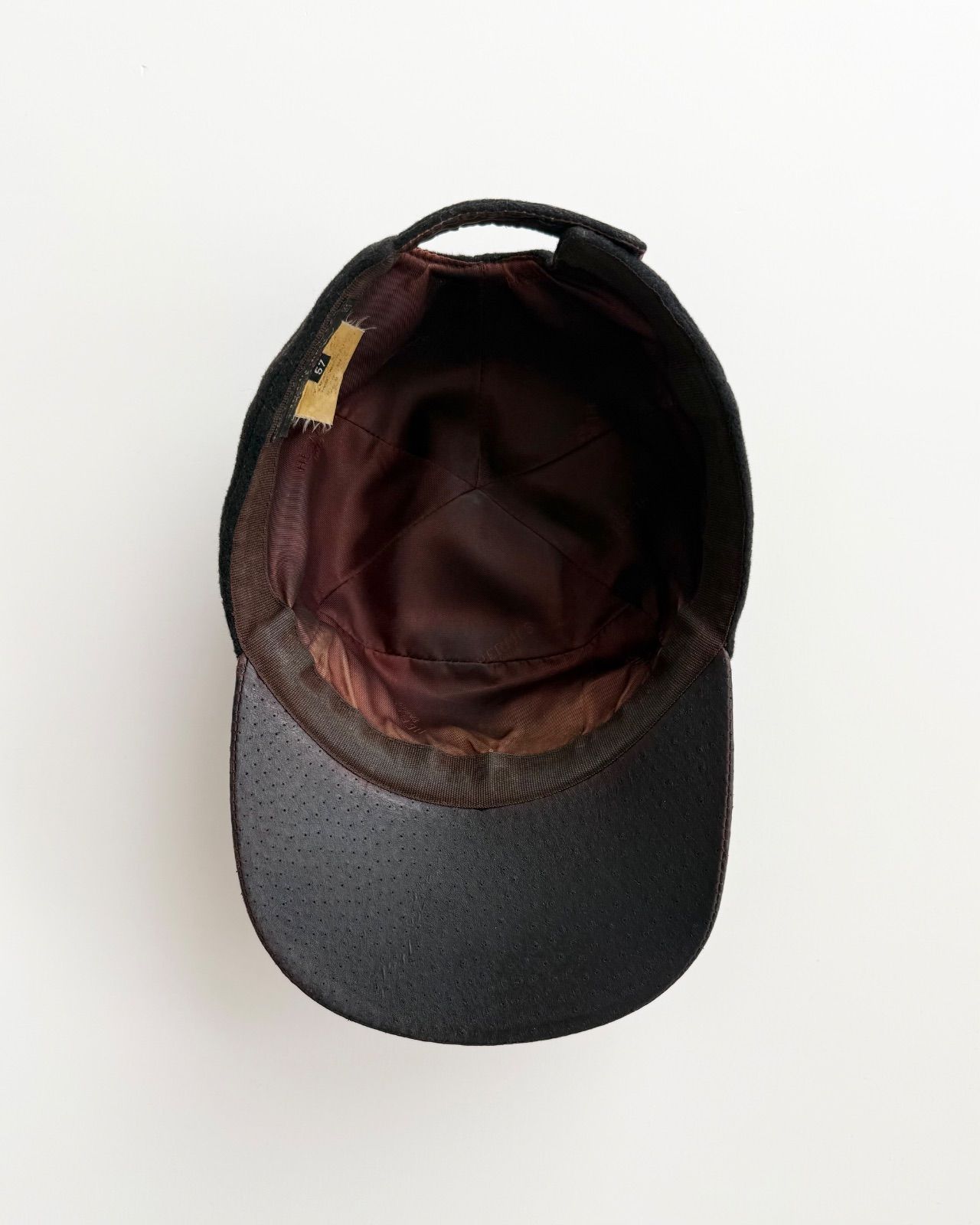 1990s HERMES MOTSCH LEATHER CAP エルメス 1990年 archive アーカイブ