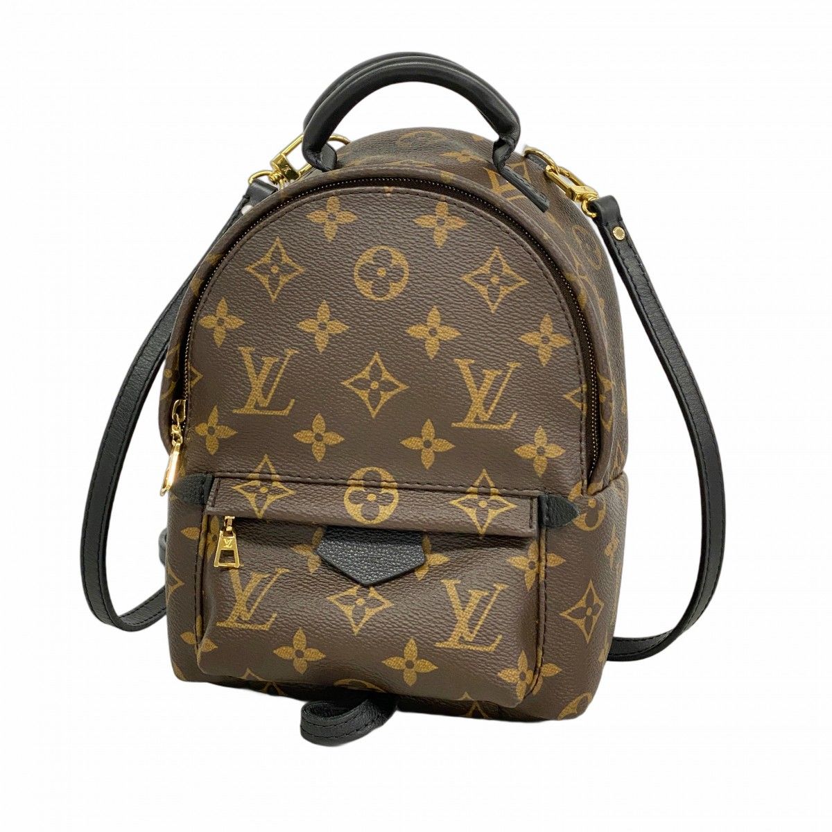 【6fa0551-k】ルイヴィトン リュック・デイパック モノグラム パームスプリングスバックパックMINI M44873 ブラウン【中古】レディース