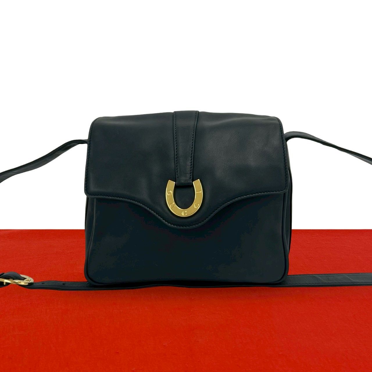 極 美品 GUCCI グッチ オールドグッチ ヴィンテージ ホースシュー 金具
