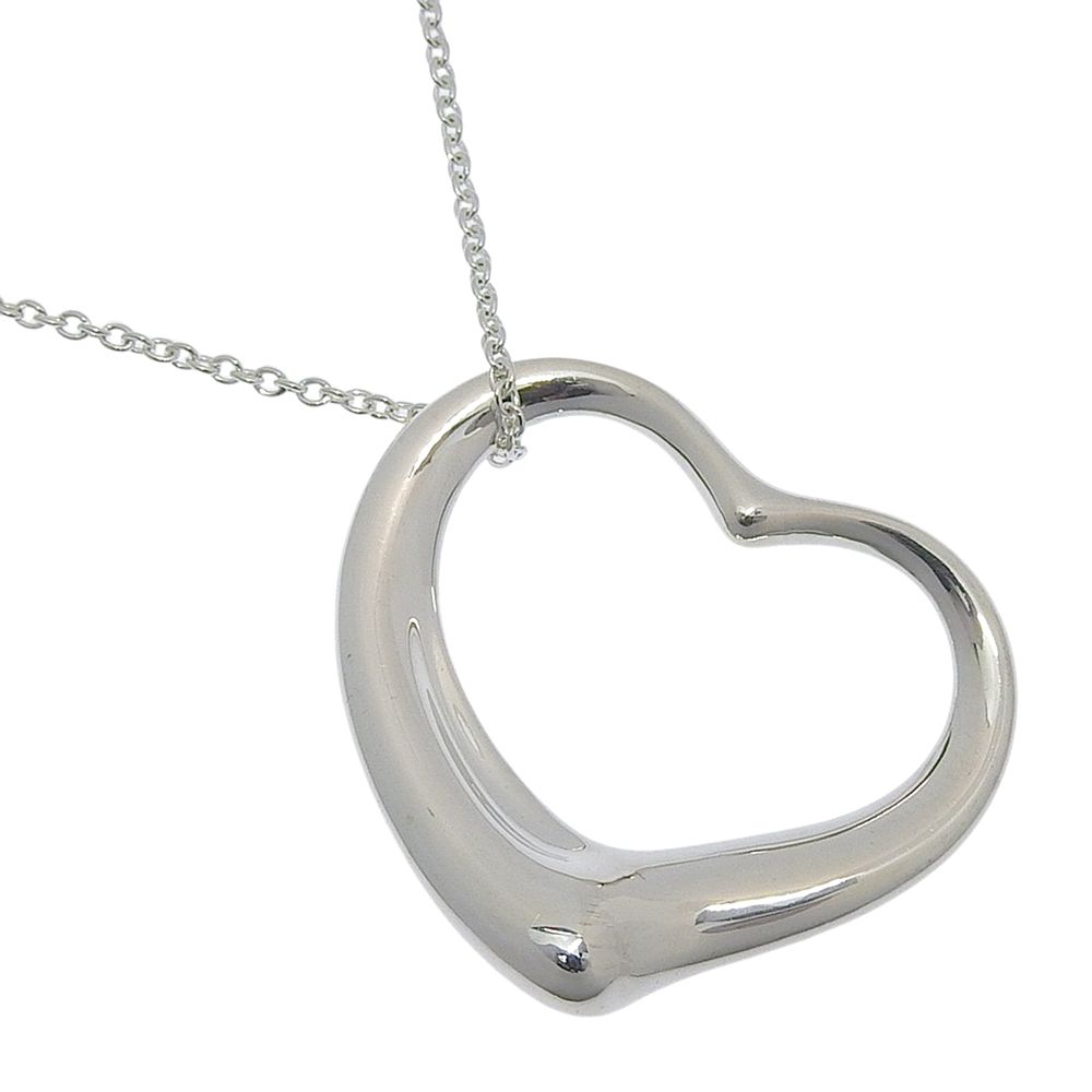 【TIFFANY&Co.】ティファニー オープンハート ラージ エルサペレッティ シルバー925 レディース 14.9g ネックレス