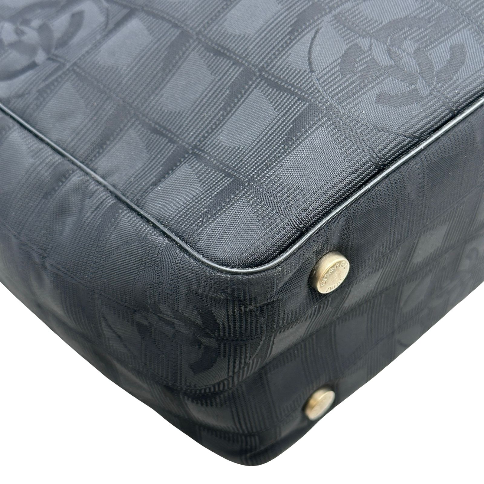 シャネル CHANEL ニュートラベルライントートPM A20457 9番台 ブラック