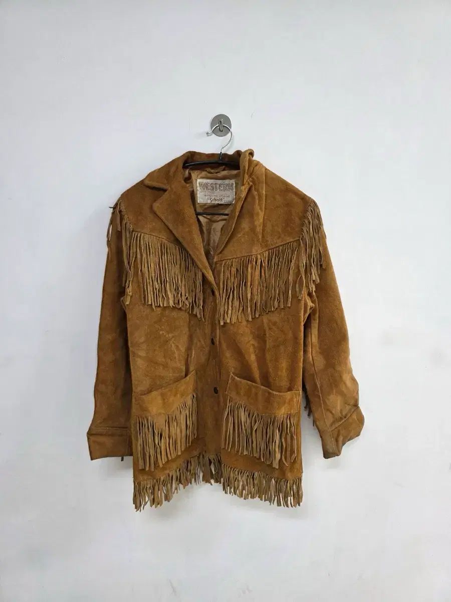 Schott ショート スウェード ウエスタン スタイル ジャケット ブラウン