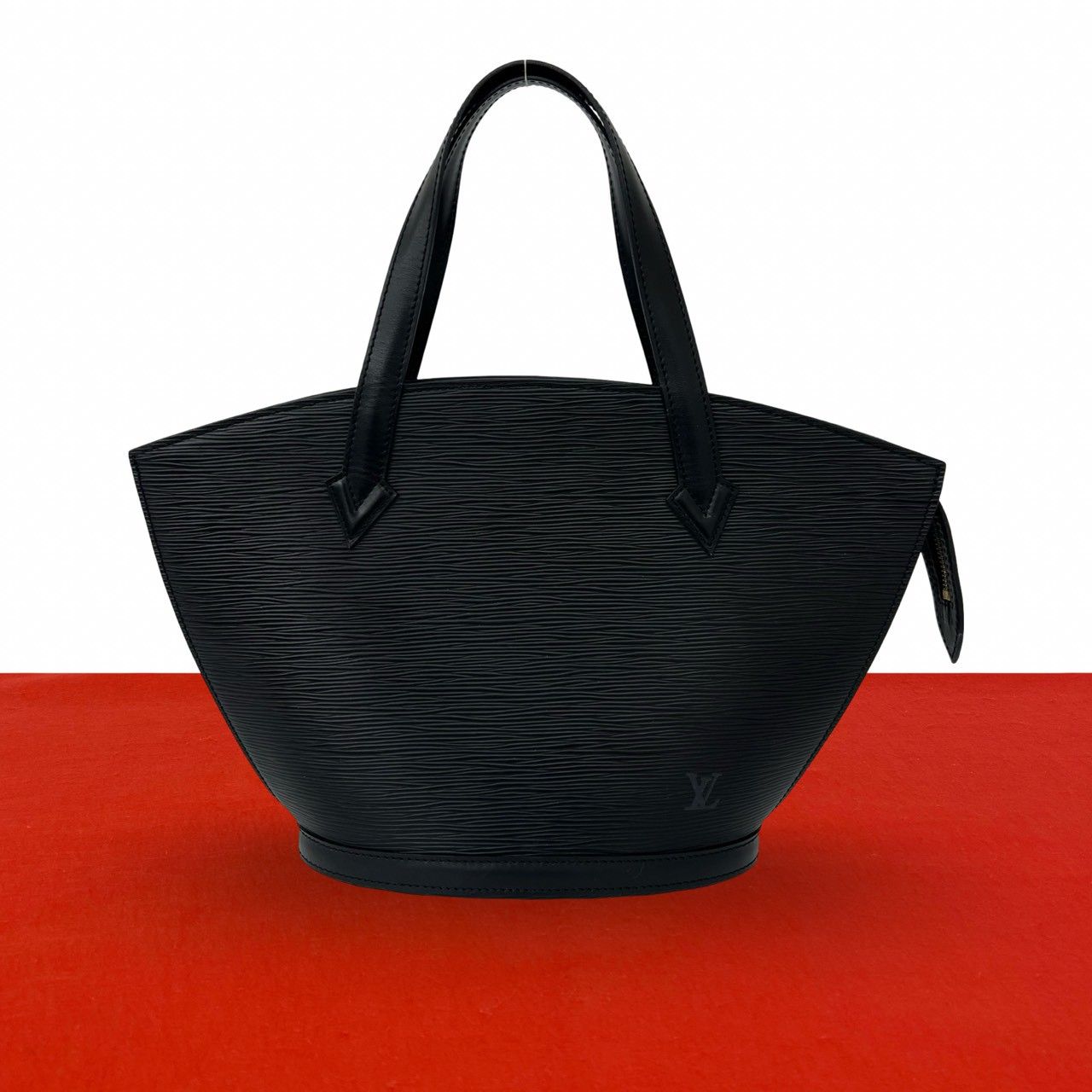 ルイヴィトン　サンジャック　エピ　ブラック　レザー　トートバッグ　ショルダー 極 美品 LOUIS VUITTON ルイヴィトン ヴィンテージ サンジャック エピ