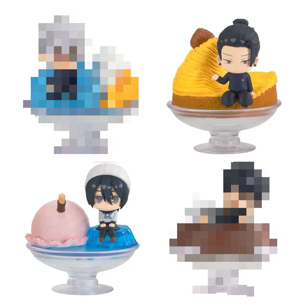 まとめ売り) 呪術廻戦 ぷにとっぷ パフェ・ノルマ フィギュア 夏油(ゲトウ) リコ 未開封
