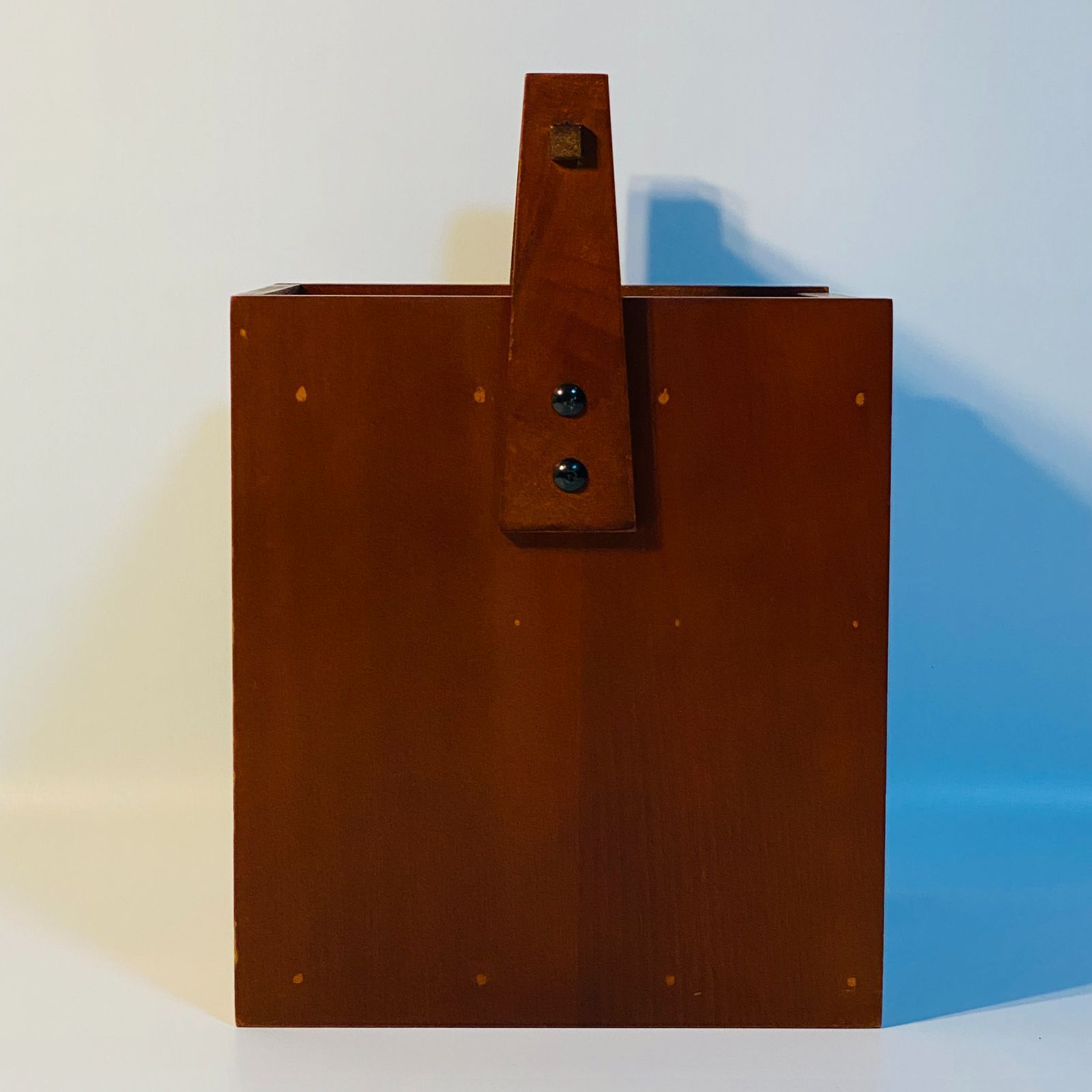 化粧箱 木目 一面鏡 木製 レトロ メイクボックス ドレッサー 