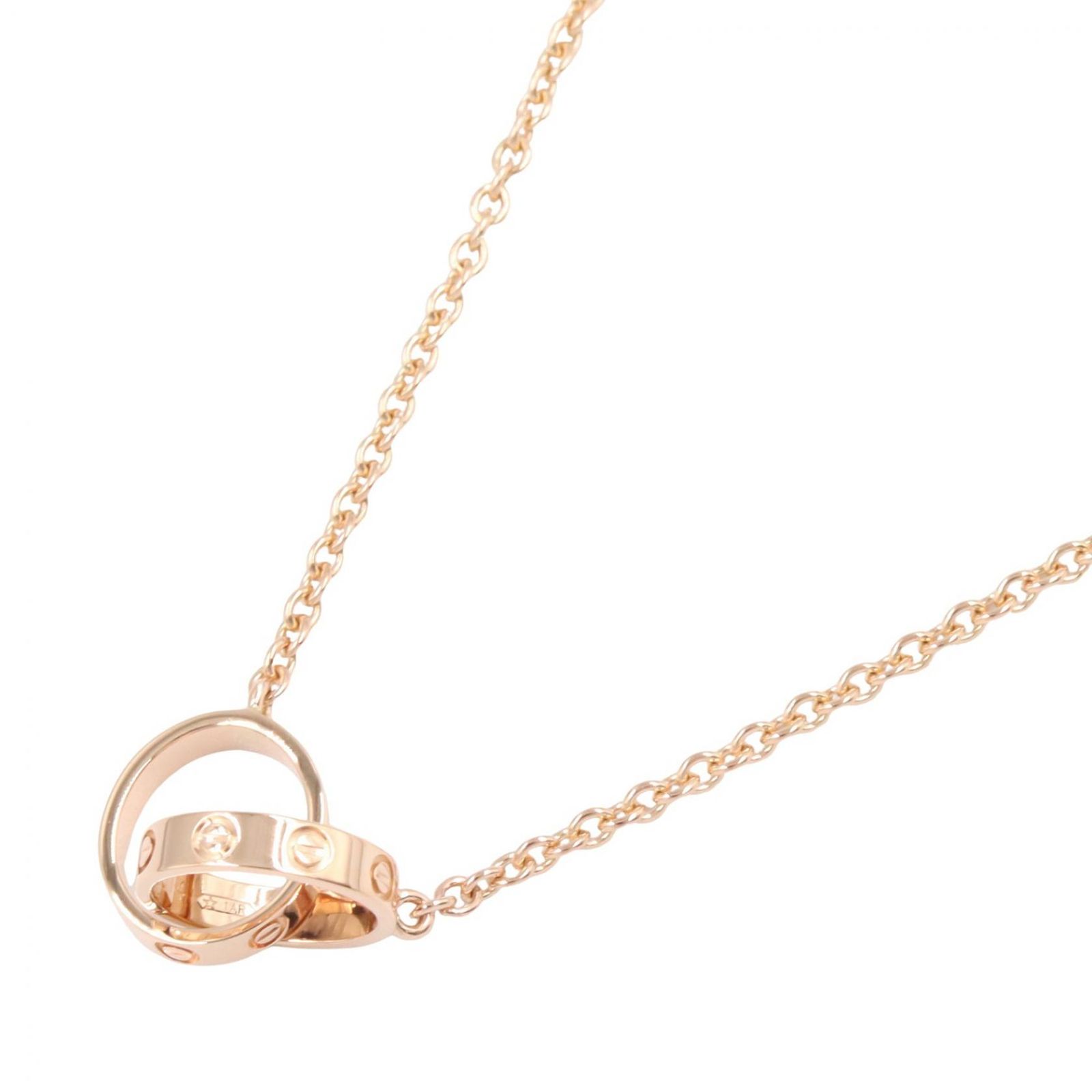 カルティエ CARTIER ネックレス ベビーラブネックレス 212300 首回り44㎝ K18PG(ピンクゴールド) ベビーラブネックレス レディース Used A