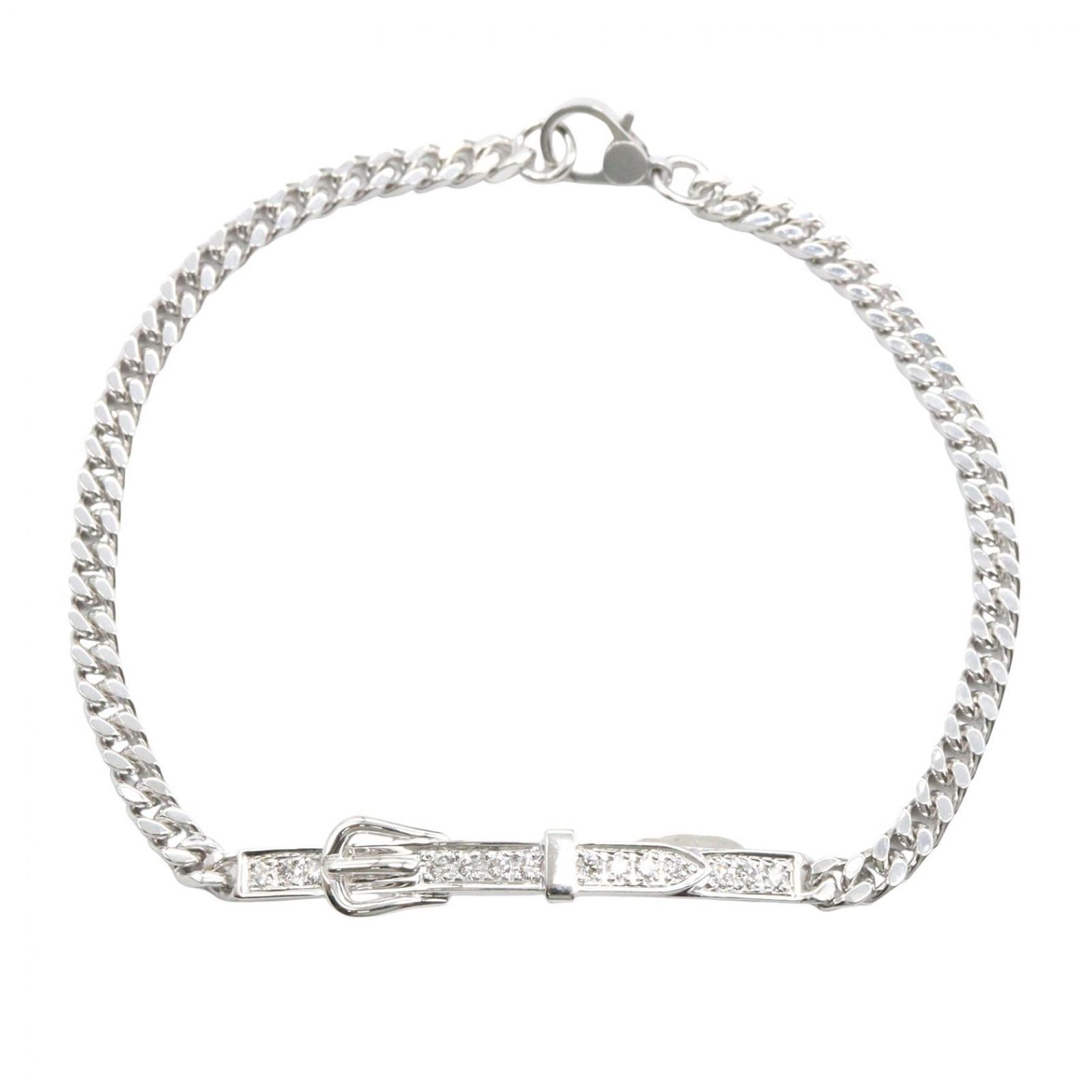 エルメス HERMES ブレスレット エトリヴィエール・グルメット H124409B 0015 腕回17cm K18WG（ホワイトゴールド） ダイヤモンド エトリヴィエール・グルメット レディース