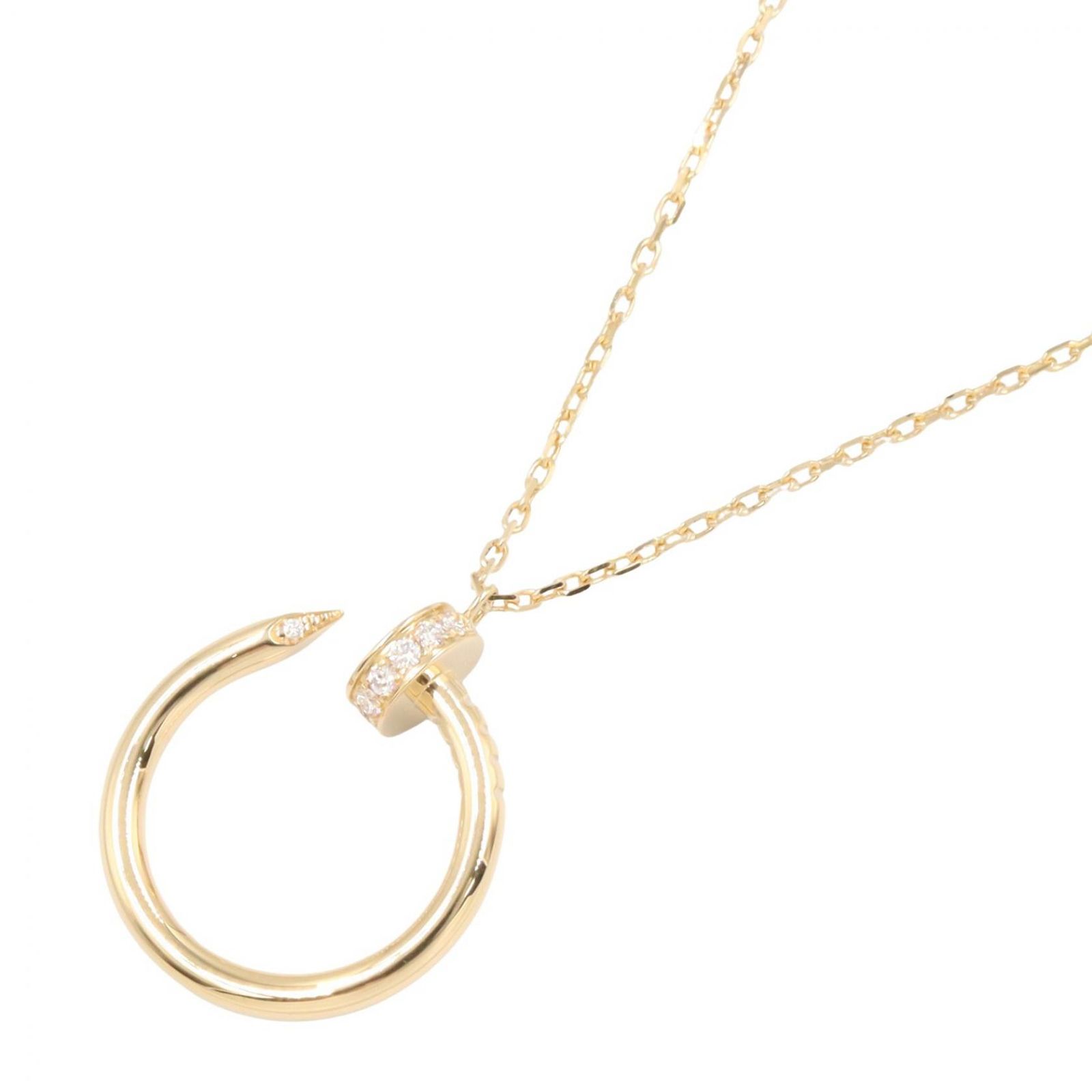 カルティエ CARTIER ネックレス ジュストアンクル ネックレス ダイヤ B7224512 首回り42.5/44㎝ K18（イエローゴールド） ダイヤモンド ジュストアンクル ネックレス ダイヤ