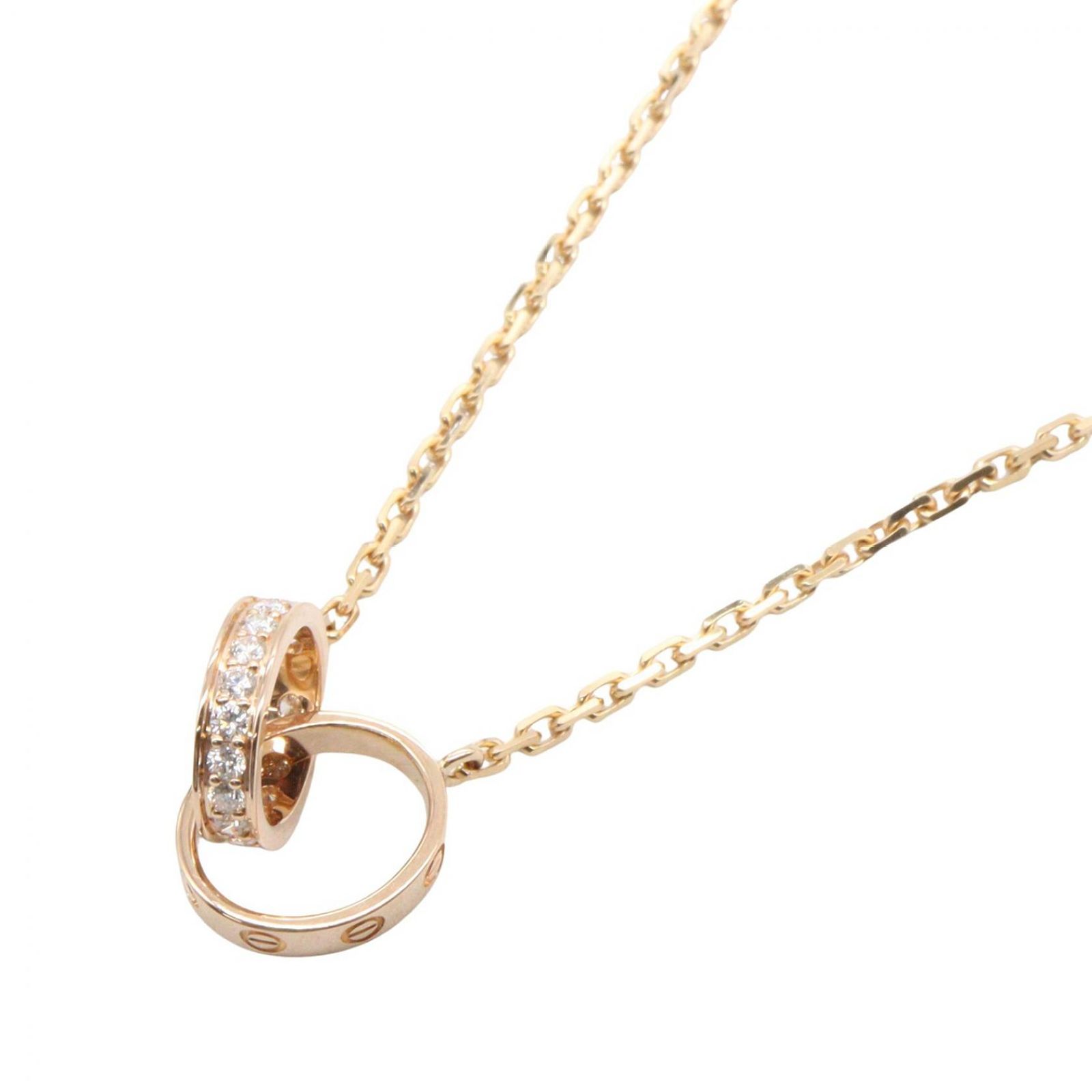 カルティエ CARTIER ネックレス ベビーラブ ネックレス ダイヤ B7013900 首回48cm K18PG（ピンクゴールド） ダイヤモンド ベビーラブ ネックレス ダイヤ レディース