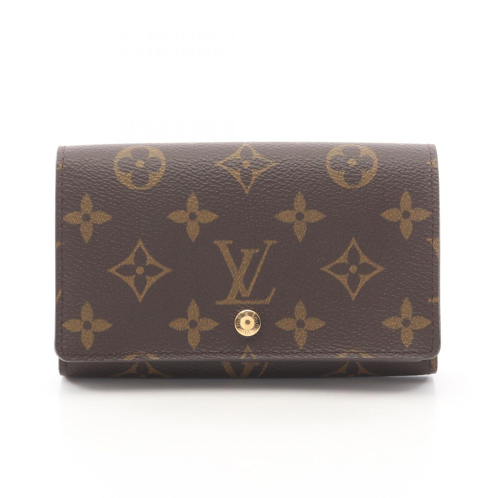 ルイ・ヴィトン LOUIS VUITTON 二つ折り財布 ポルトモネ ビエ トレゾール モノグラム M61730 レザー ポルトモネ・ビエ トレゾール レディース Used A