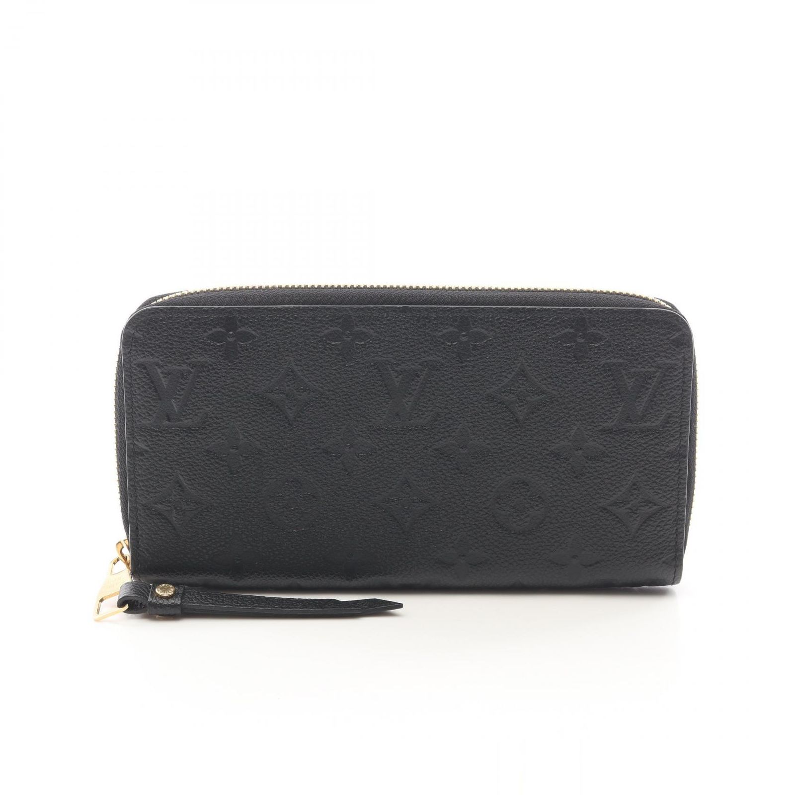 ルイ・ヴィトン LOUIS VUITTON ラウンド長財布 ジッピーウォレット モノグラムアンプラント ノワール M61864 ノワール レザー ジッピー・ウォレット レディース