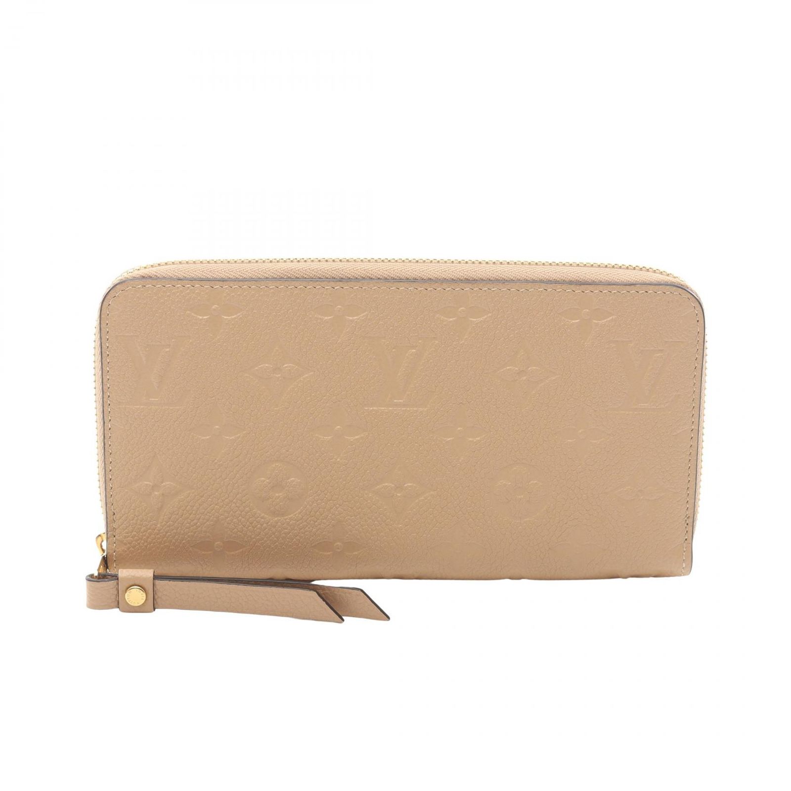ルイ・ヴィトン LOUIS VUITTON ラウンド長財布 ジッピーウォレット モノグラムアンプラント デュンヌ M60746 デュンヌ レザー ジッピー・ウォレット レディース