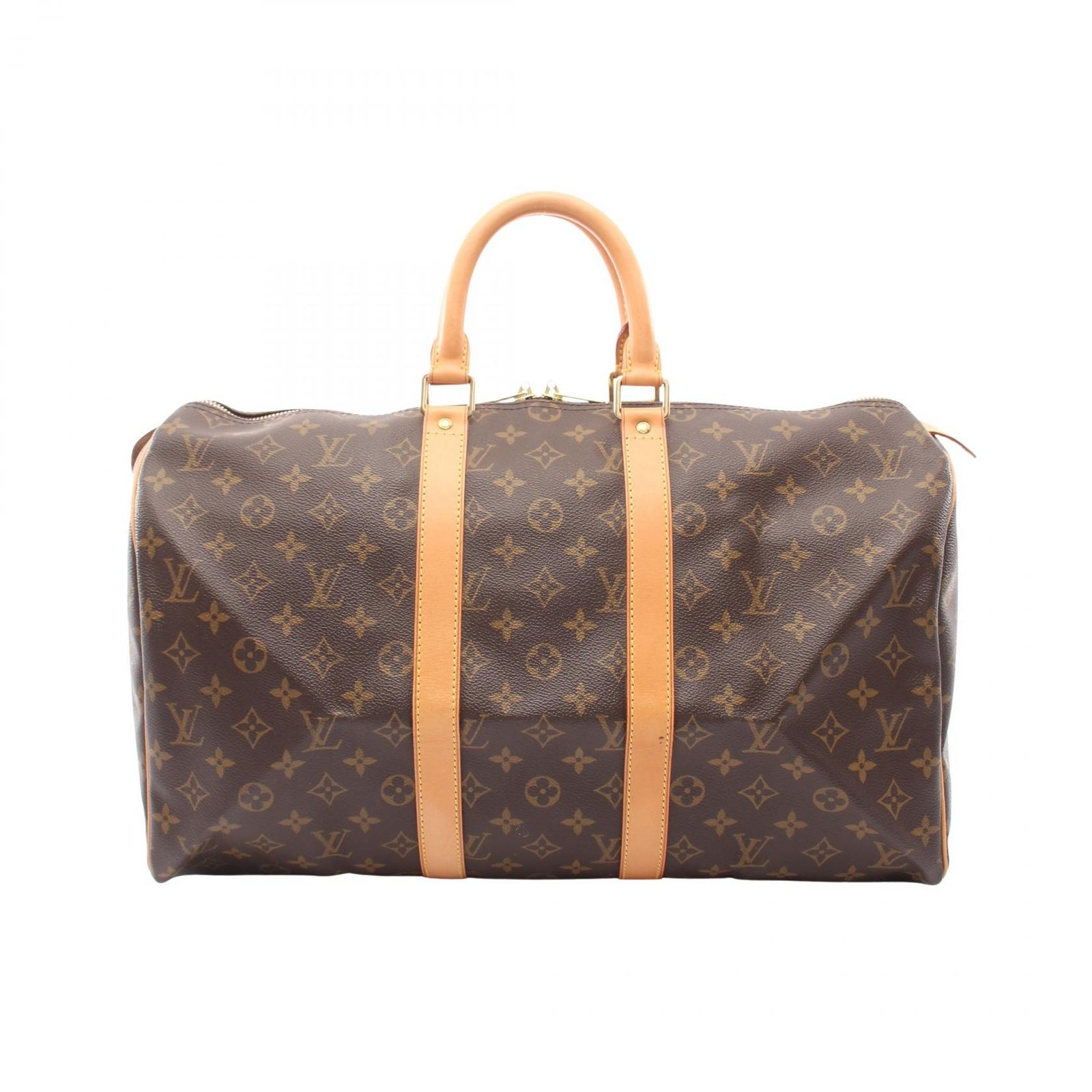 ルイ・ヴィトン LOUIS VUITTON ボストンバッグ キーポル45 モノグラム M41428 PVCコーティングキャンバス レザー キーポル45 ユニセックス Used A