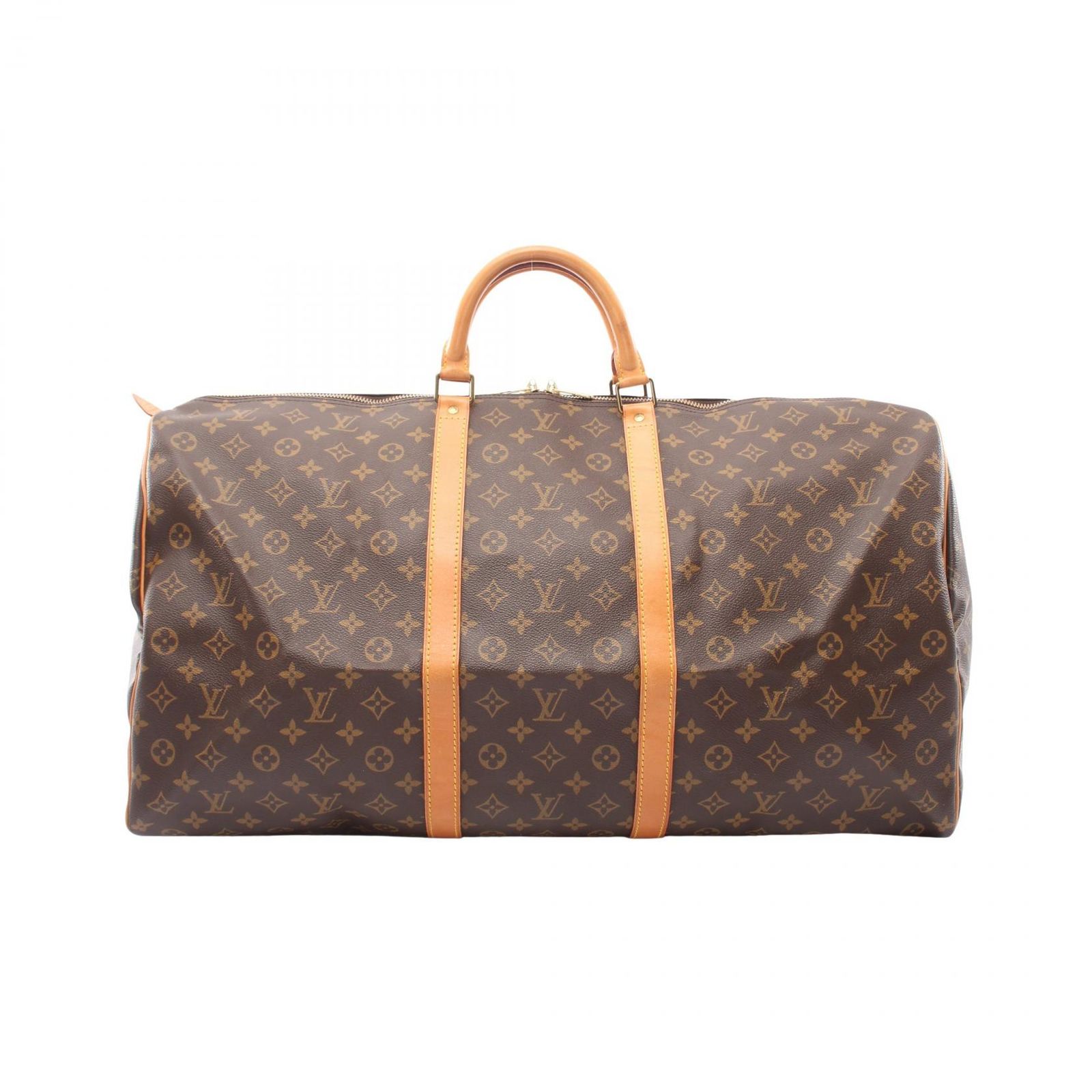 ルイ・ヴィトン LOUIS VUITTON ボストンバッグ キーポル60 M41422 PVCコーティングキャンバス レザー キーポル60 ユニセックス Used B