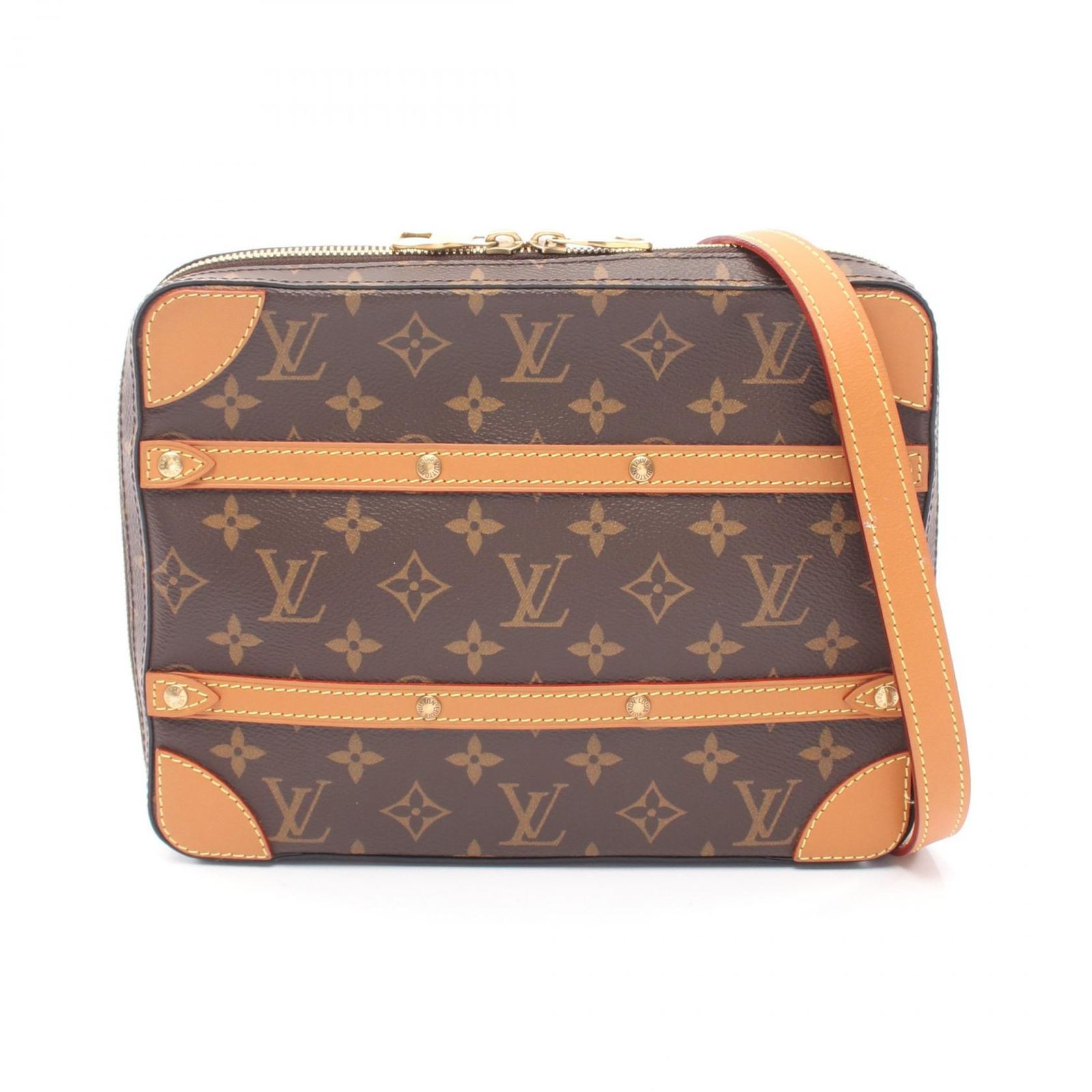 ルイ・ヴィトン LOUIS VUITTON ショルダーバッグ ソフトトランク メッセンジャーPM モノグラム M68494 PVCコーティングキャンバス レザー ソフトトランク・メッセンジャーPM