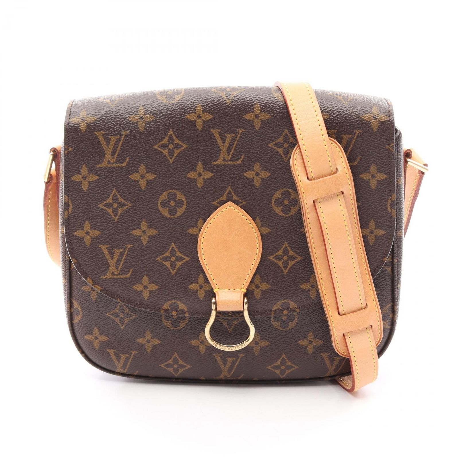 ルイ・ヴィトン LOUIS VUITTON ショルダーバッグ サンクルーGM モノグラム M51242 PVCコーティングキャンバス レザー サンクルーGM レディース Used A