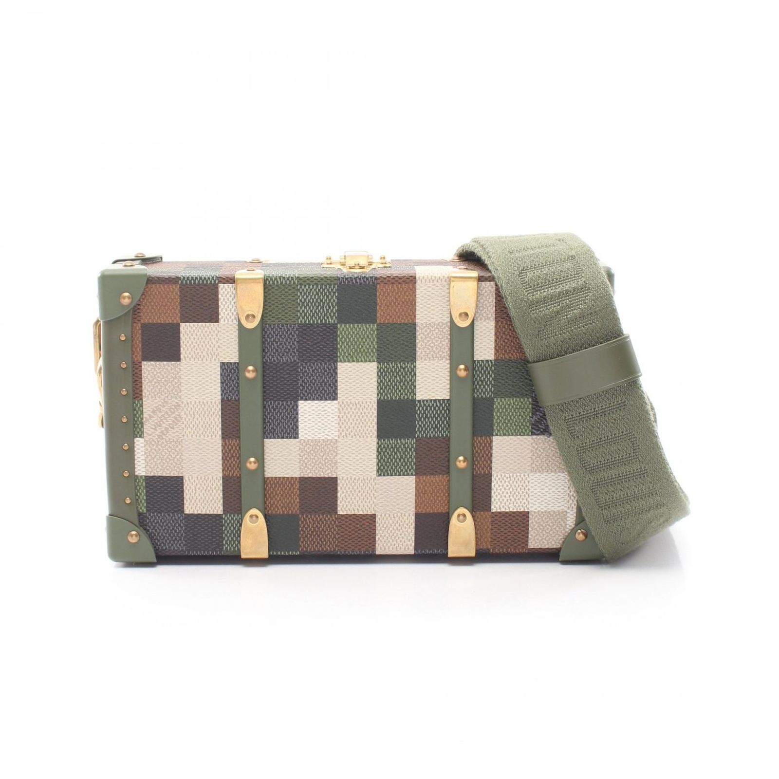 ルイ・ヴィトン LOUIS VUITTON ショルダーバッグ ネオ ウォレット トランク ダモフラージュ M10489 PVCコーティングキャンバス レザー ネオウォレット・トランク