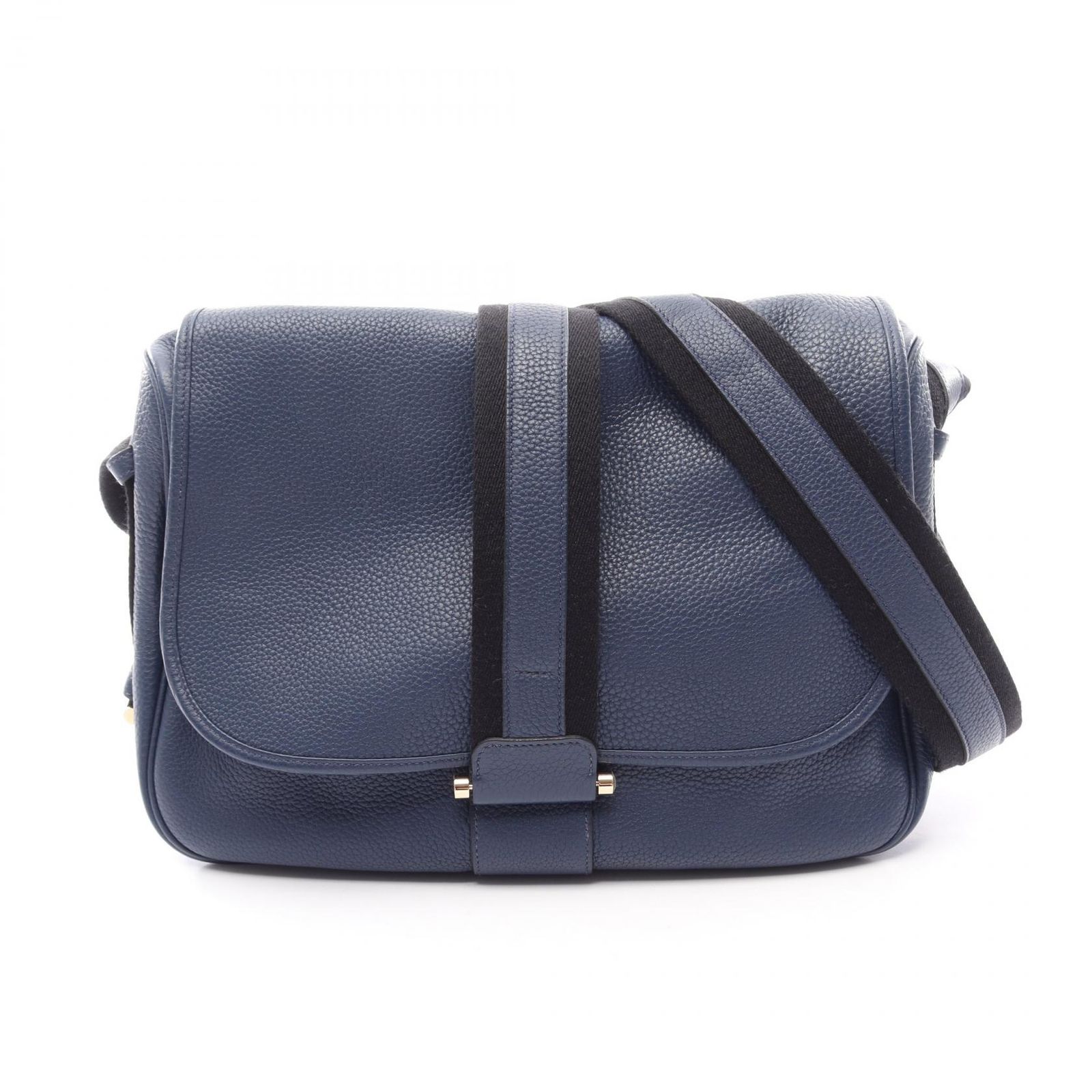 エルメス HERMES ショルダーバッグ ブールラング ネイビー/ブラック その他 ブールラング レディース Used A