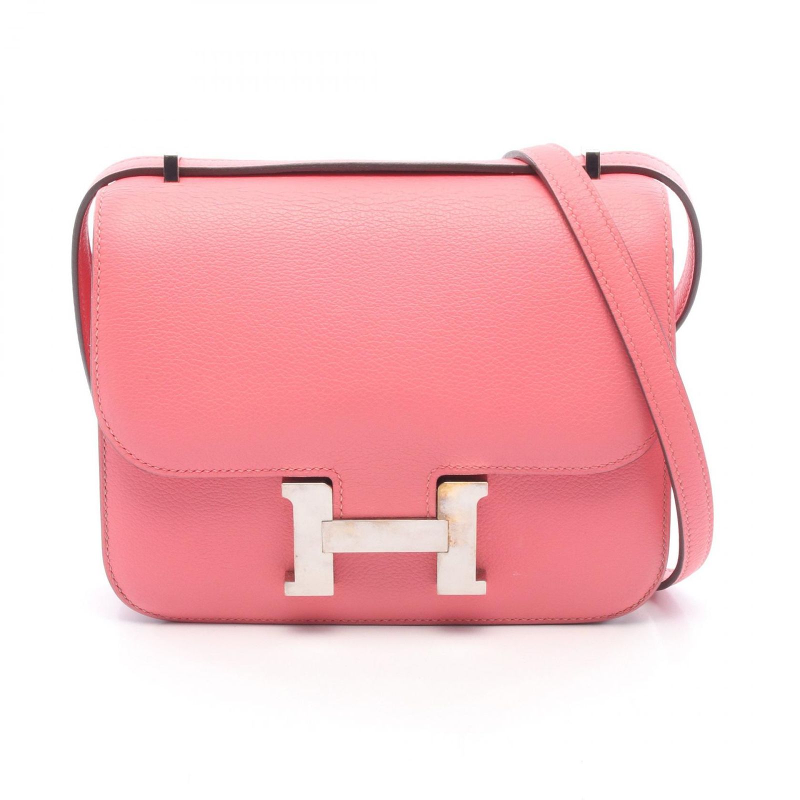 エルメス HERMES ショルダーバッグ コンスタンス3 ミニ ローズエテ レザー コンスタンス3 ミニ ローズエテ レディース Used B