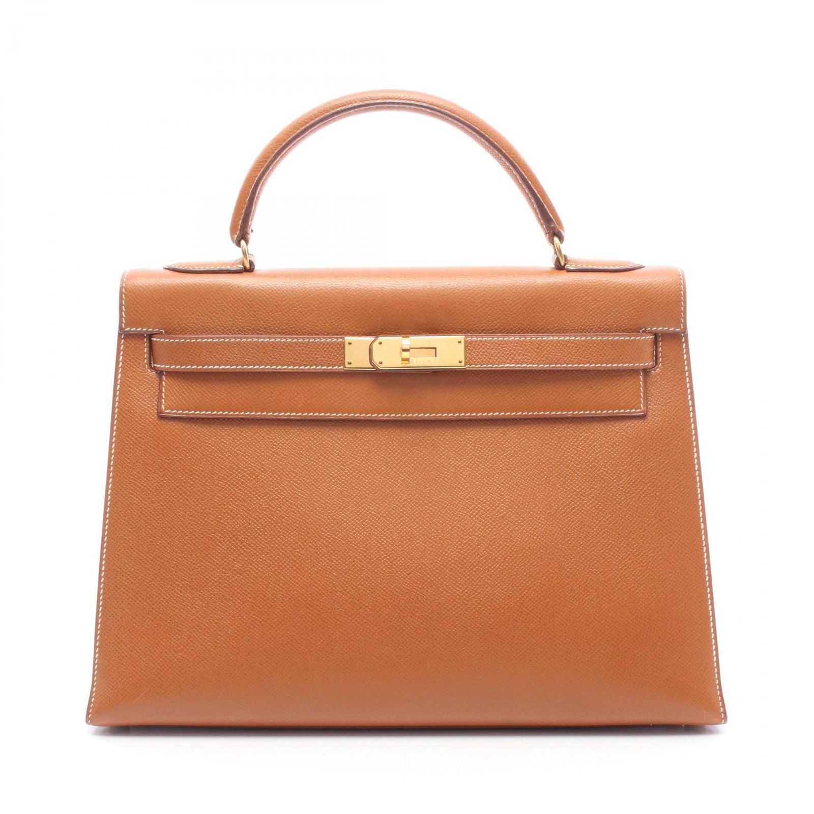 エルメス HERMES ハンドバッグ ケリー32 ゴールド 外縫い 2WAY ゴールド その他 ケリー32 ゴールド レディース Used B