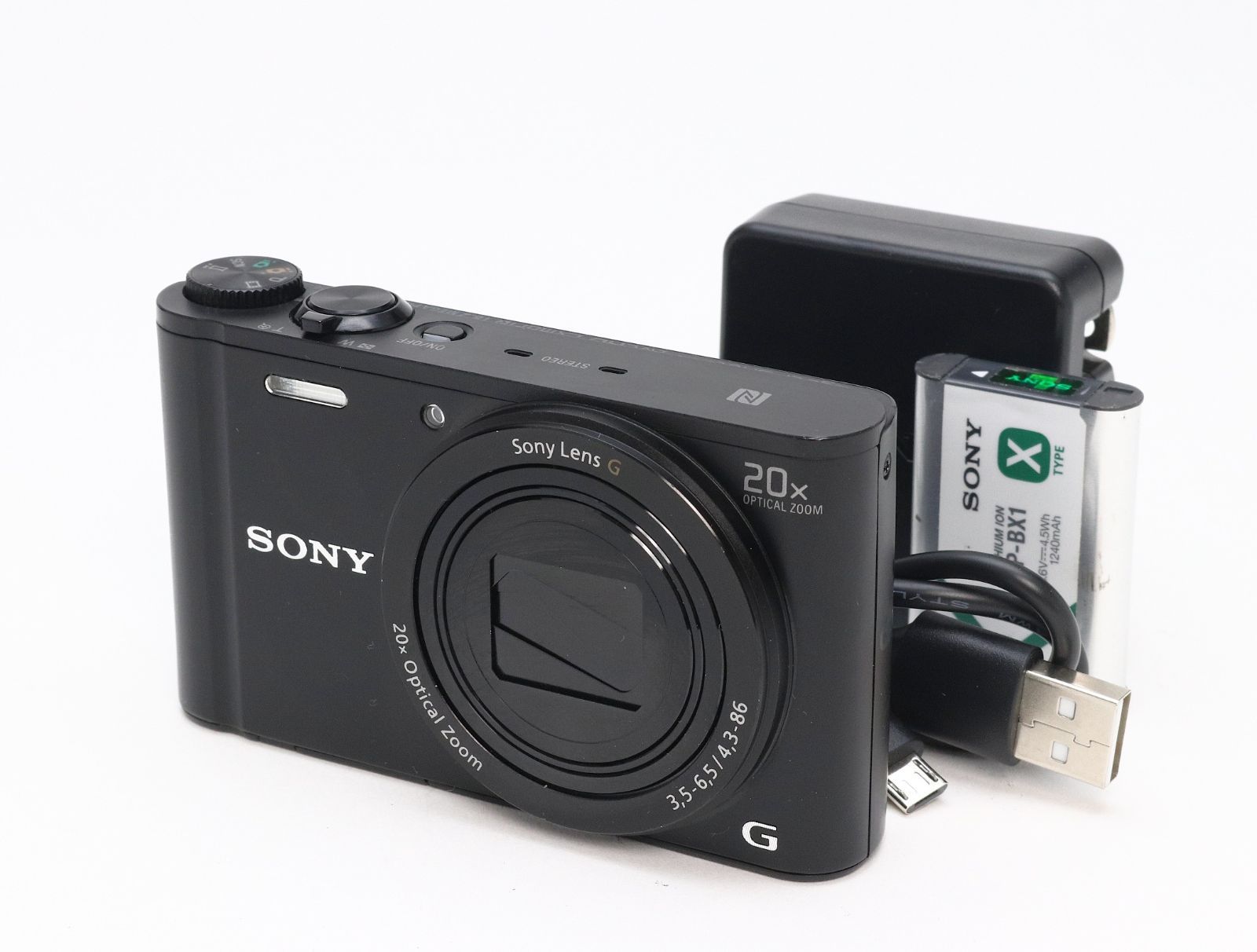 AB (良品) SONY ソニー Cyber-shot DSC-WX350 ブラック 初期不良返品