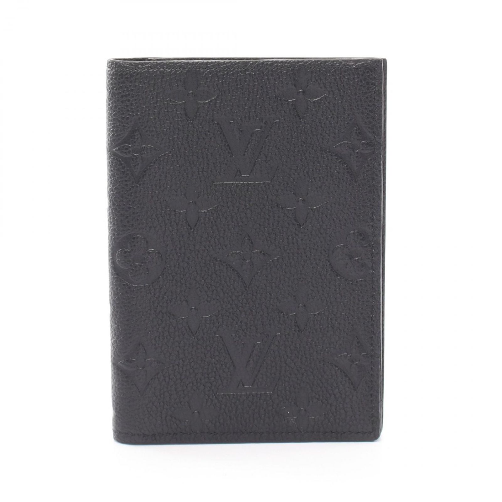 ルイ・ヴィトン LOUIS VUITTON カードケース クーヴェルテュール パスポール NM モノグラムアンプラント パスポートケース M63914 ノワール レザー クーヴェルテュール・パスポール NM