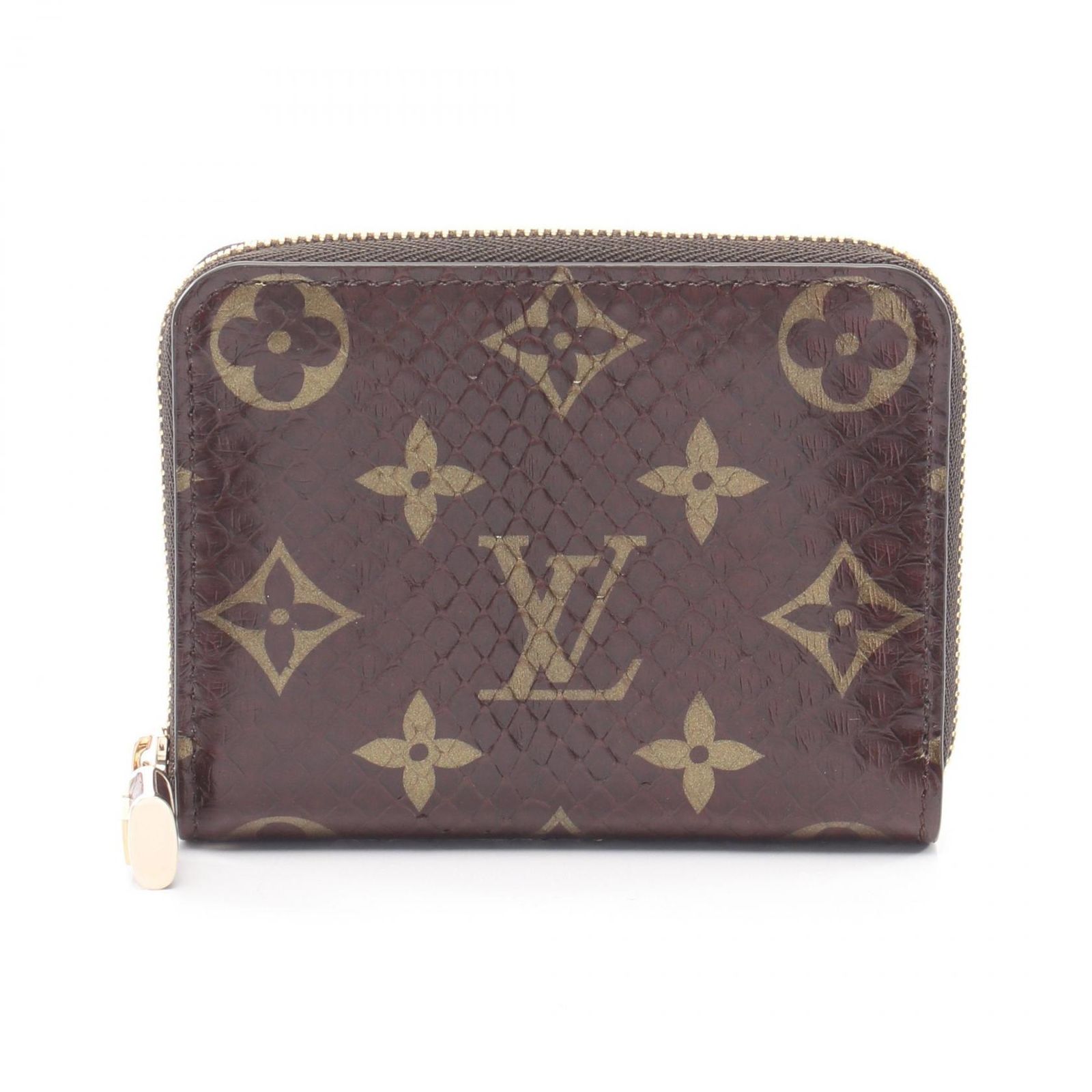 ルイ・ヴィトン LOUIS VUITTON コインケース ジッピーコインパース モノグラムパイソン N80149 エキゾチックレザー ジッピー・コインパース ユニセックス Used A