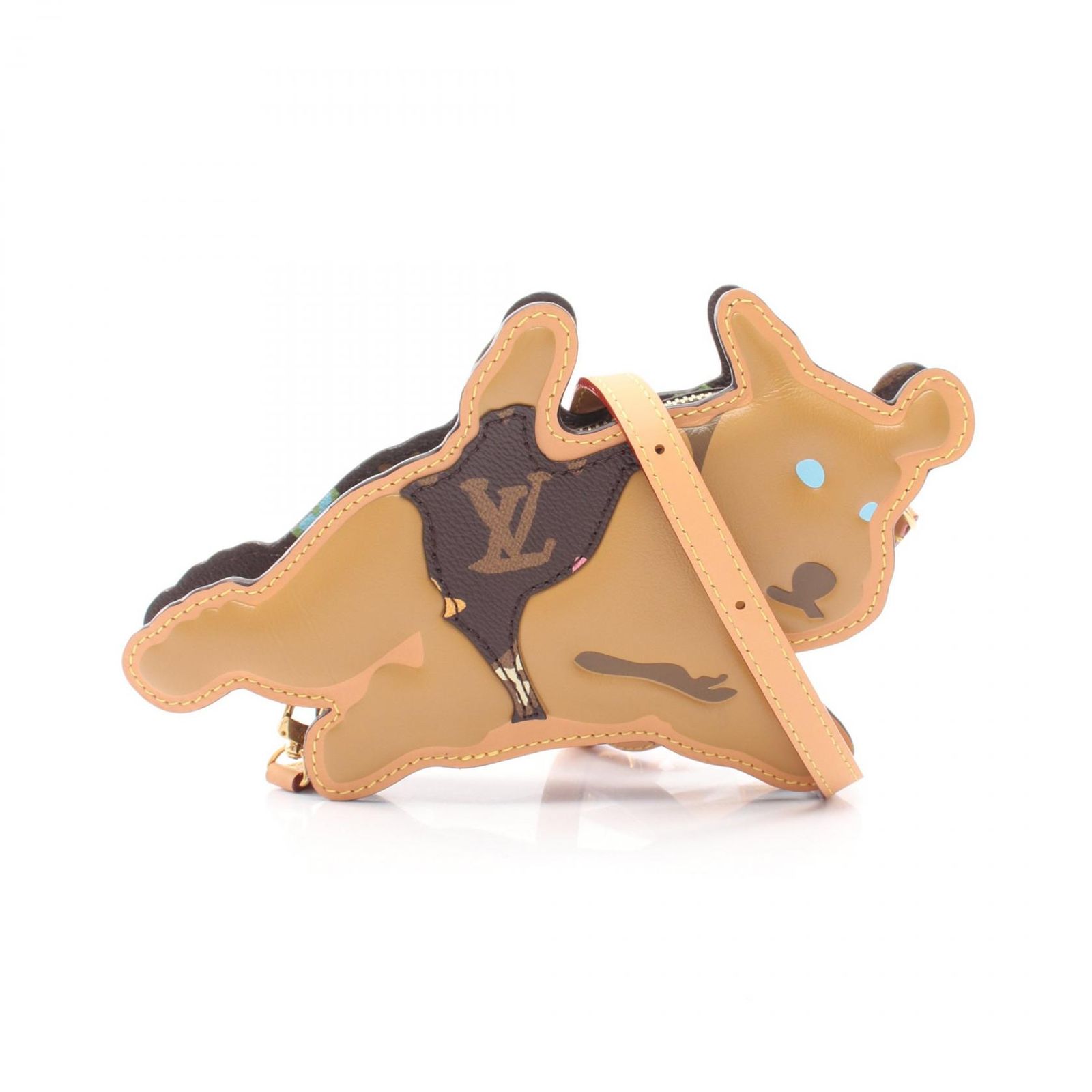 ルイ・ヴィトン LOUIS VUITTON ショルダーバッグ ドッグオンストラップ M83342 PVCコーティングキャンバス レザー ドッグ・オンストラップ メンズ Used A