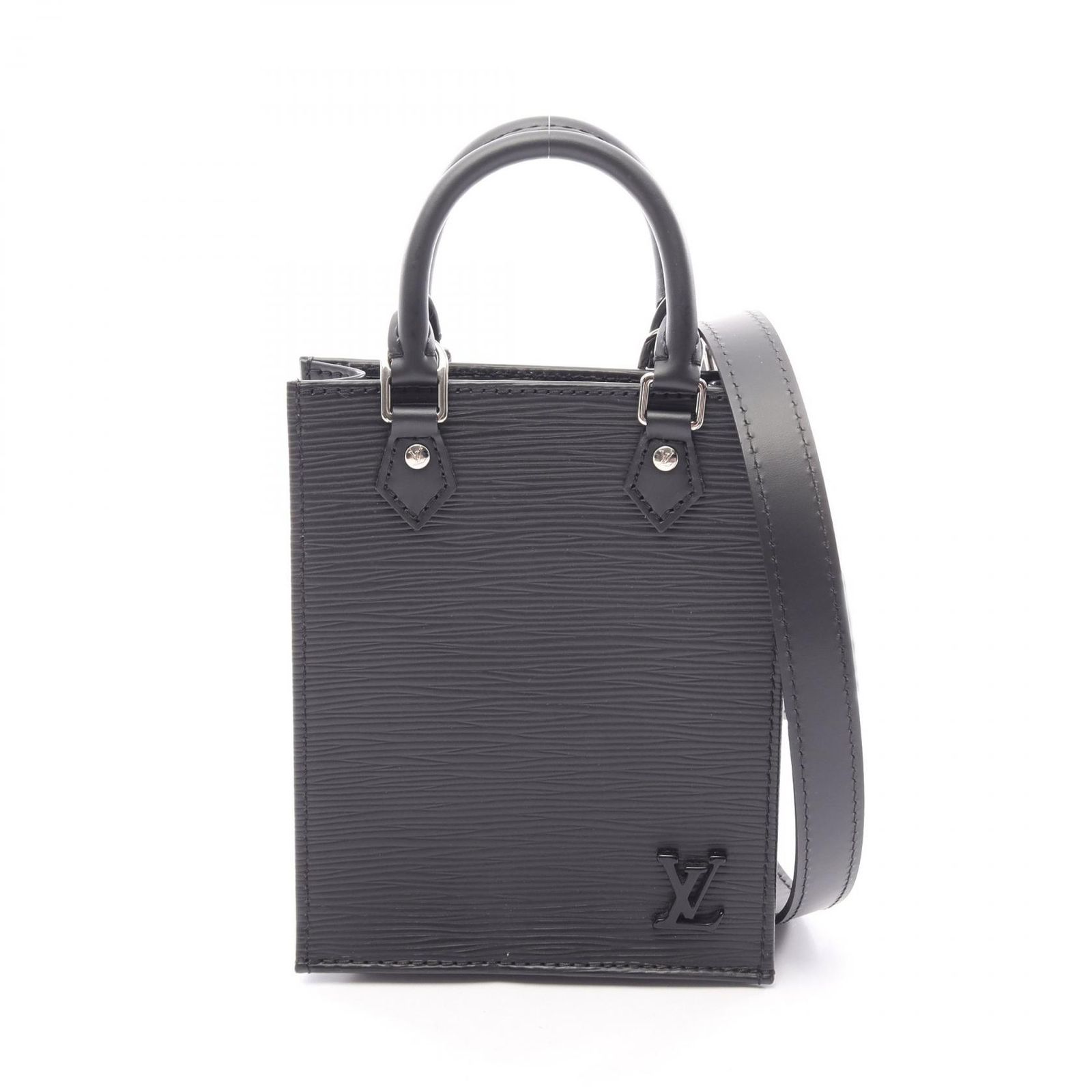 ルイ・ヴィトン LOUIS VUITTON ハンドバッグ プティット サックプラ 2WAY M69441 ノワール レザー プティット・サックプラ レディース Used A