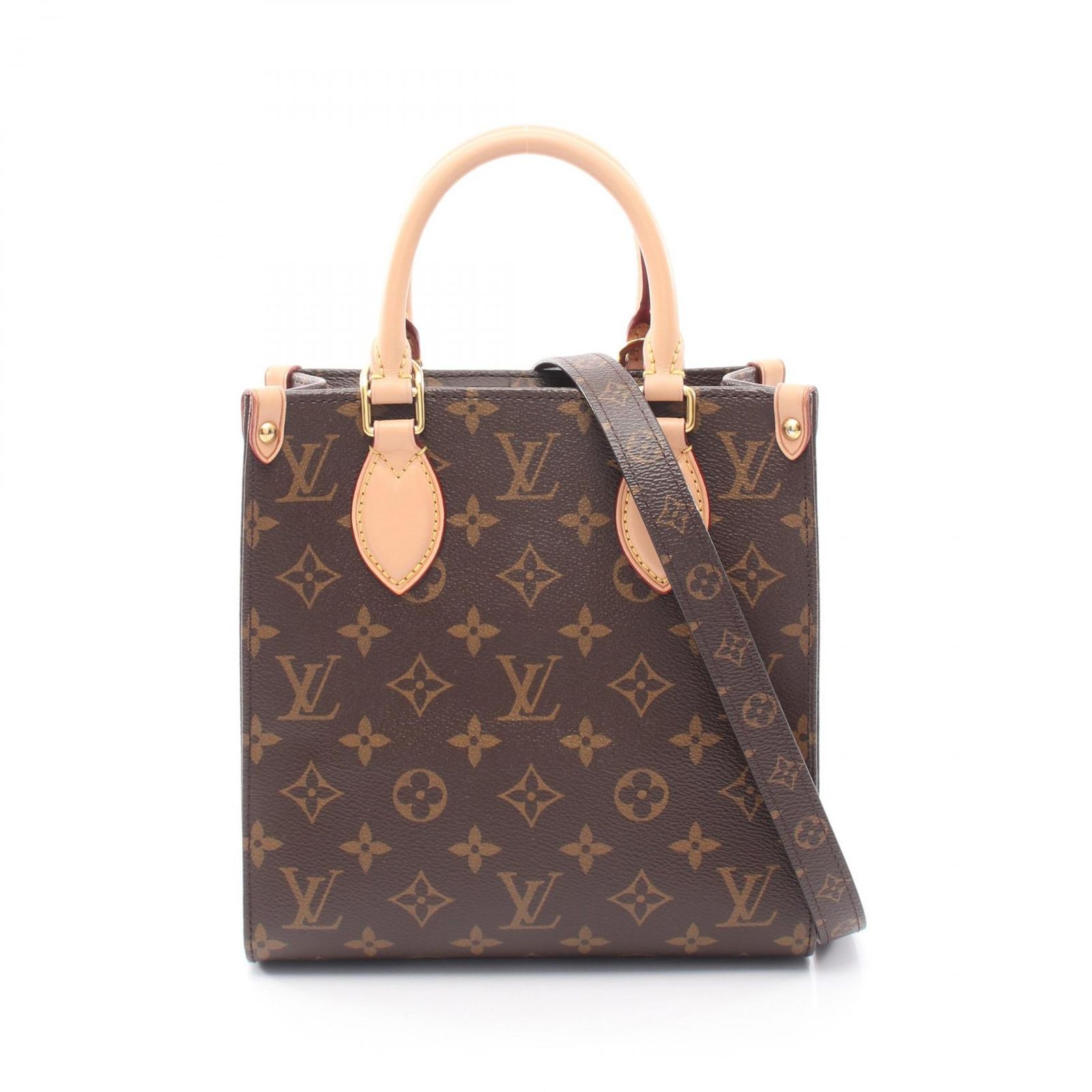 ルイ・ヴィトン LOUIS VUITTON ハンドバッグ サックプラBB モノグラム 2WAY M45847 PVCコーティングキャンバス レザー サック・プラBB レディース Used B
