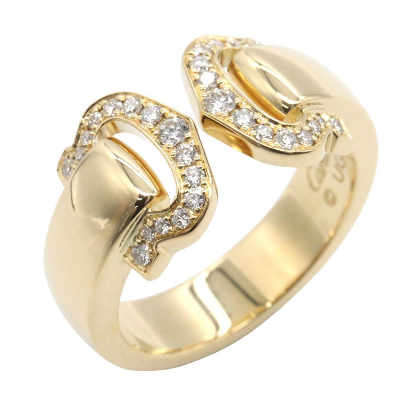カルティエ CARTIER リング・指輪 2C リング ダイヤ ﾀﾞｲﾔ K18（イエローゴールド） ダイヤモンド 2C リング ダイヤ レディース Used A