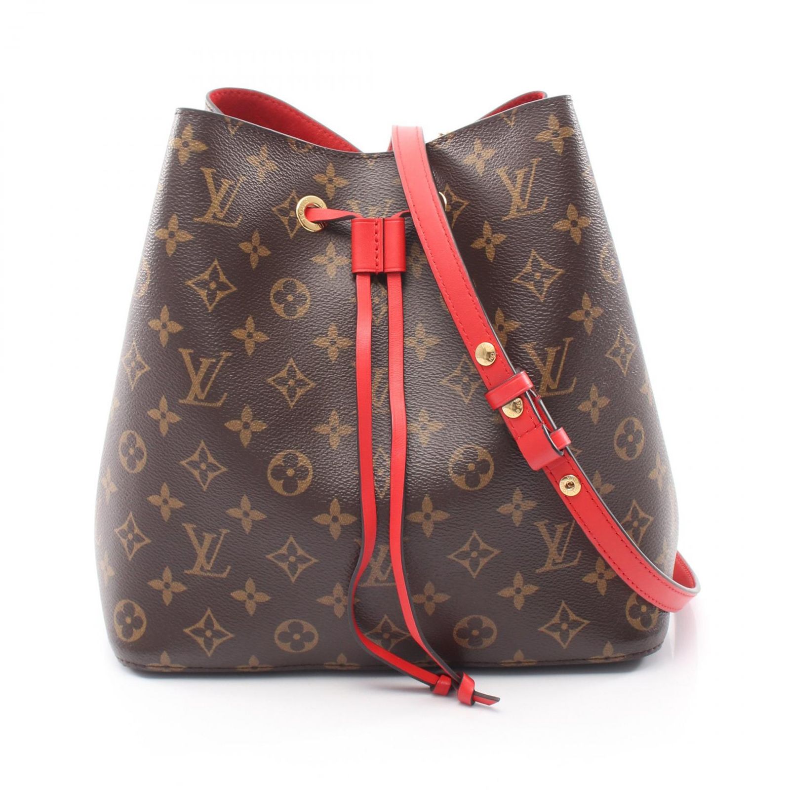 ルイ・ヴィトン LOUIS VUITTON ショルダーバッグ ネオノエ M44021 コクリコ PVCコーティングキャンバス レザー ネオノエ レディース Used A