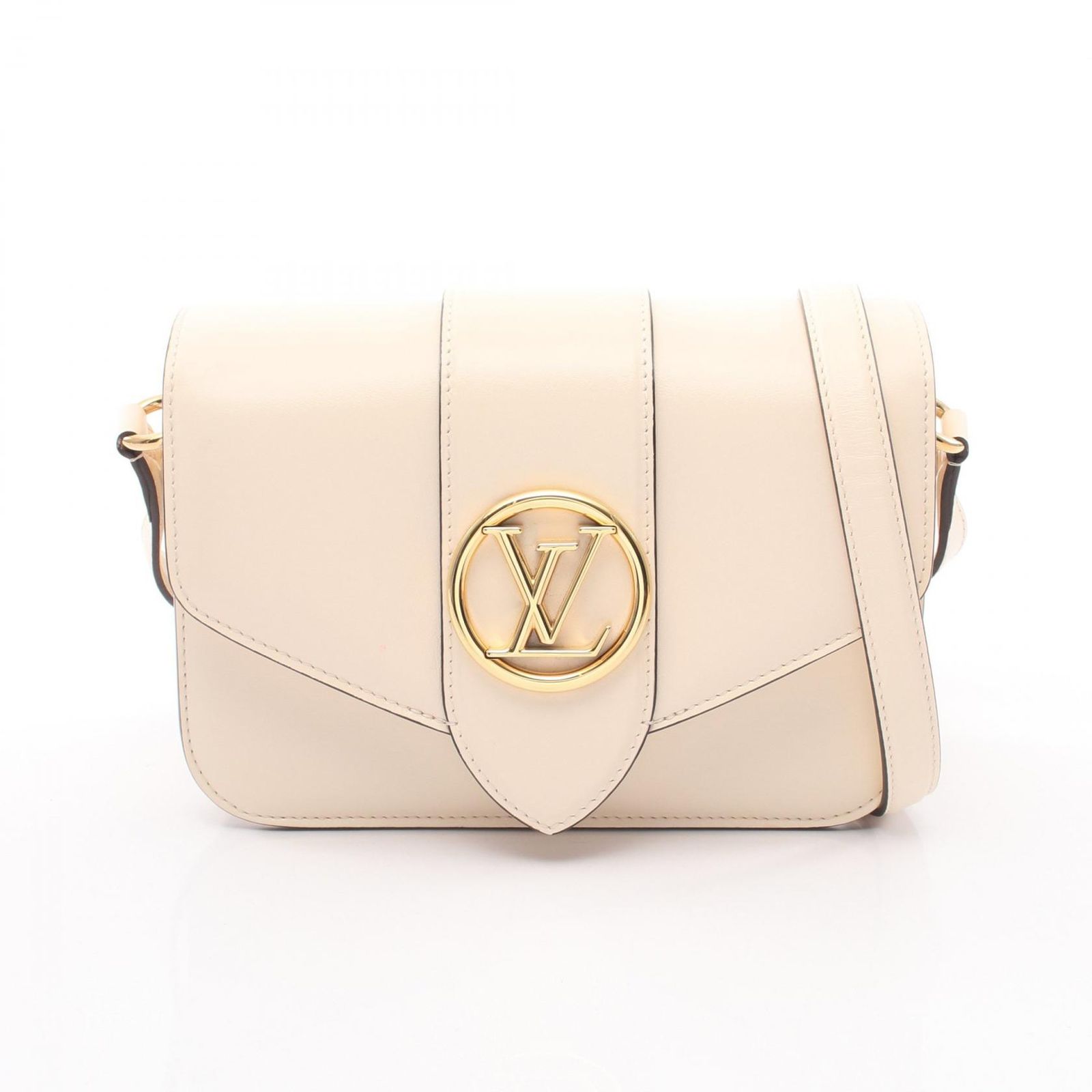 ルイ・ヴィトン LOUIS VUITTON ショルダーバッグ LV PONT 9 LVポンヌフ クレーム M55950 クレーム レザー ポンヌフ レディース Used A