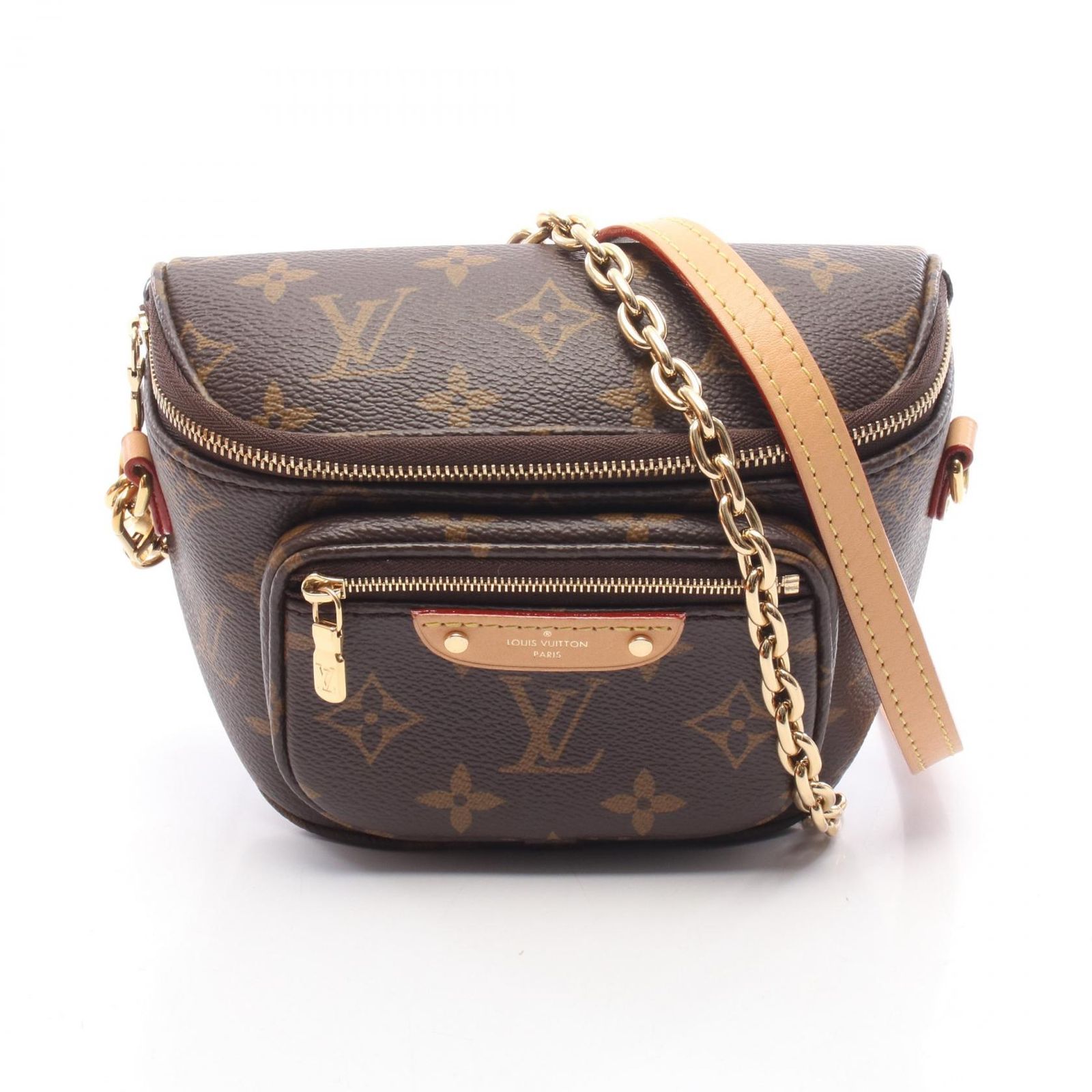 ルイ・ヴィトン LOUIS VUITTON ハンドバッグ ミニ バムバッグ モノグラム 2WAY M82335 PVCコーティングキャンバス レザー ミニ・バムバッグ レディース Used A