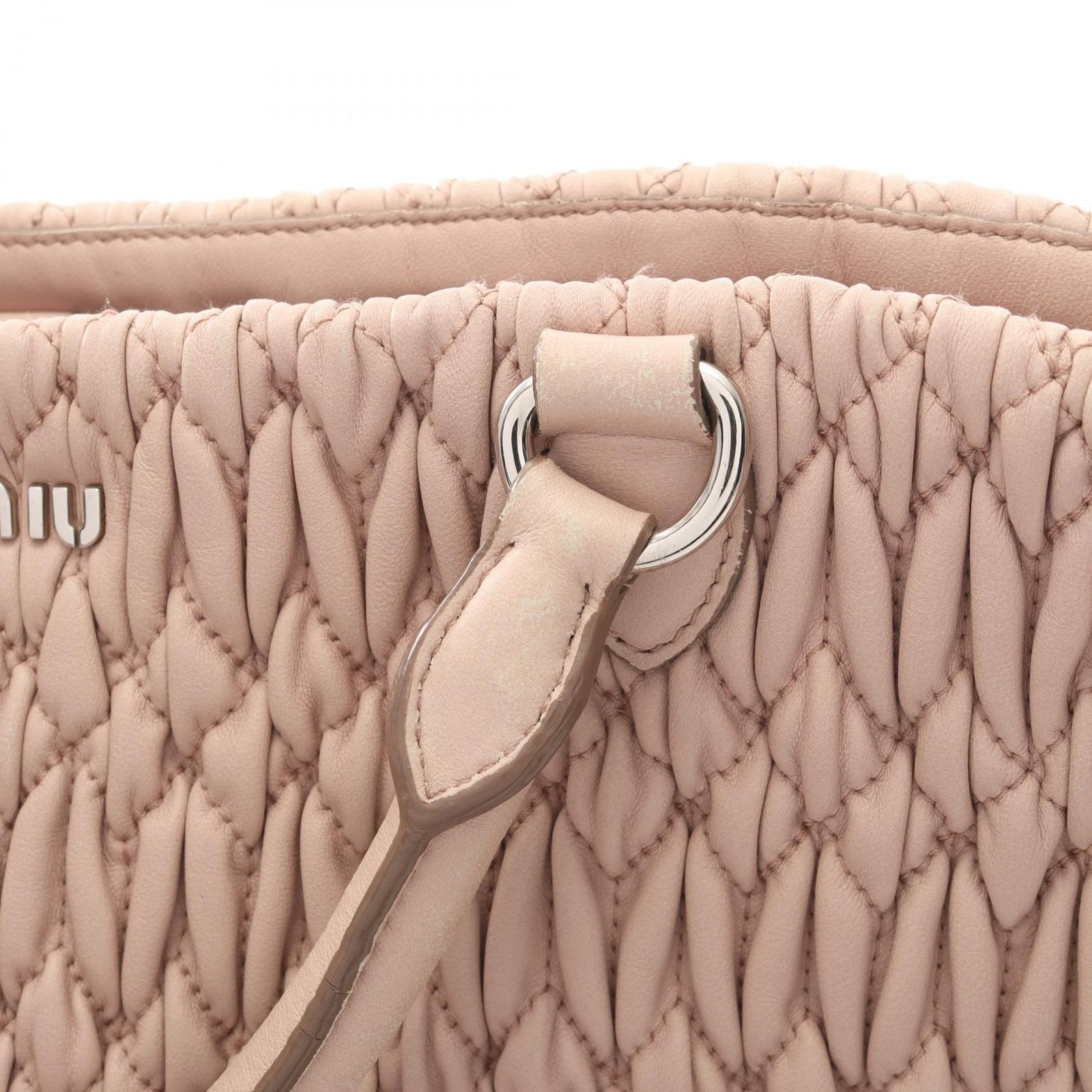 ミュウ ミュウ Miu Miu ハンドバッグ マテラッセ クリスタル 2WAY 