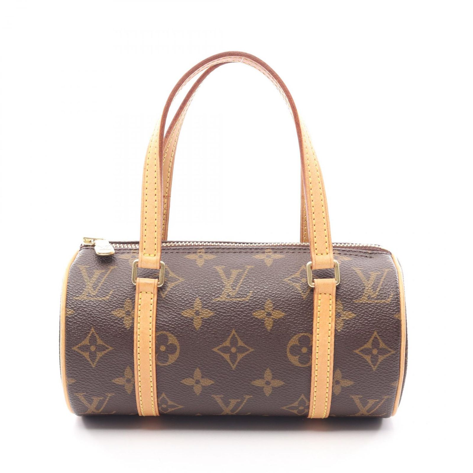 ルイ・ヴィトン LOUIS VUITTON ハンドバッグ ミニパピヨン モノグラム M51389 PVCコーティングキャンバス レザー パピヨン19 レディース Used A