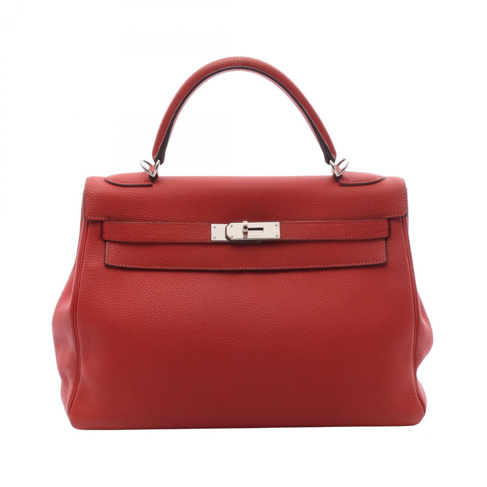 エルメス HERMES ハンドバッグ ケリー32 ルージュカザック 内縫い 2WAY 028747CK ルージュカザック その他 ケリー32 ルージュカザック レディース Used A