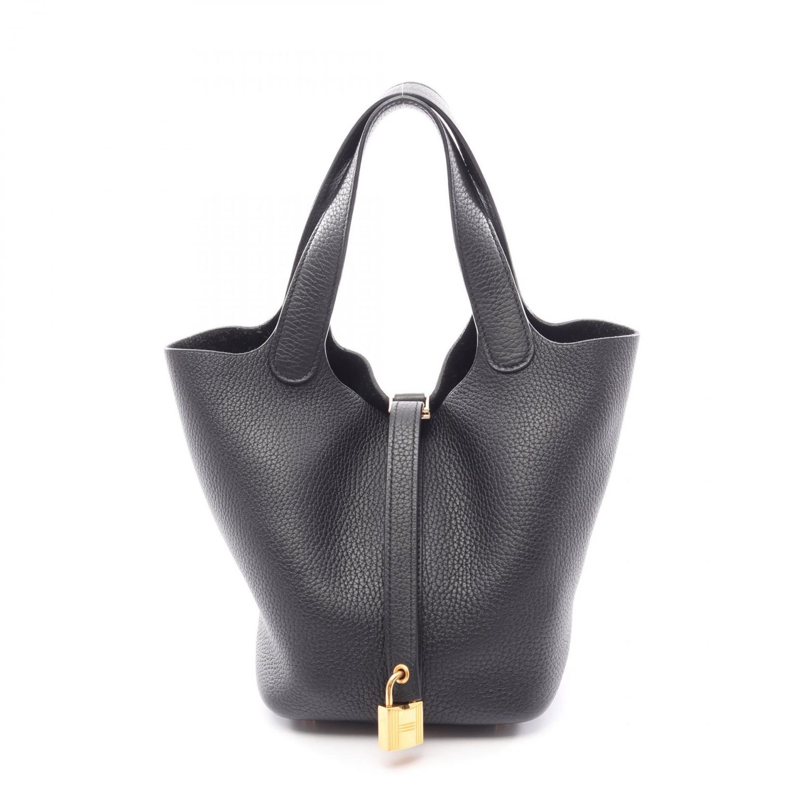 エルメス HERMES ハンドバッグ ピコタンロックPM 056289CC ブラック レザー ピコタンロックPM ブラック レディース Used A
