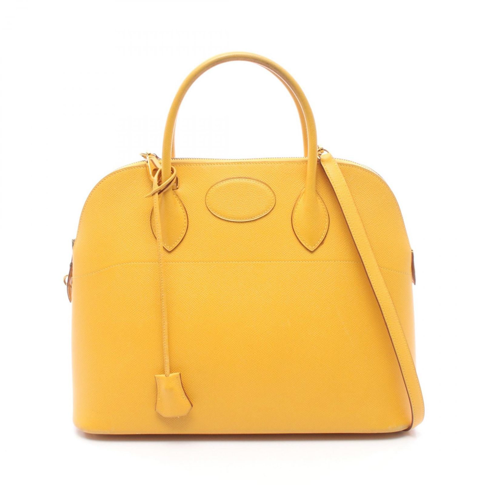 エルメス HERMES ハンドバッグ ボリード35 WAY ジョーヌ レザー ボリード35 ジョーヌ レディース Used B