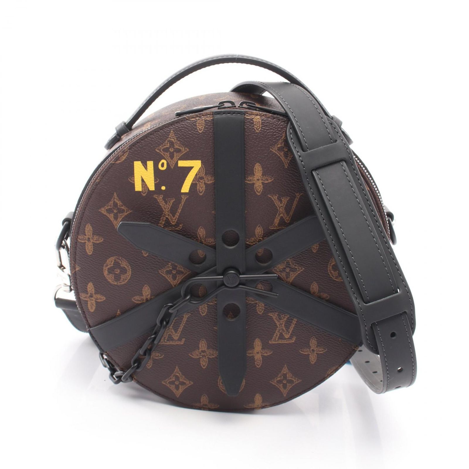 ルイ・ヴィトン LOUIS VUITTON ハンドバッグ ホイールボックス 2WAY M59706 PVCコーティングキャンバス レザー ホイール・ボックス ユニセックス Used A