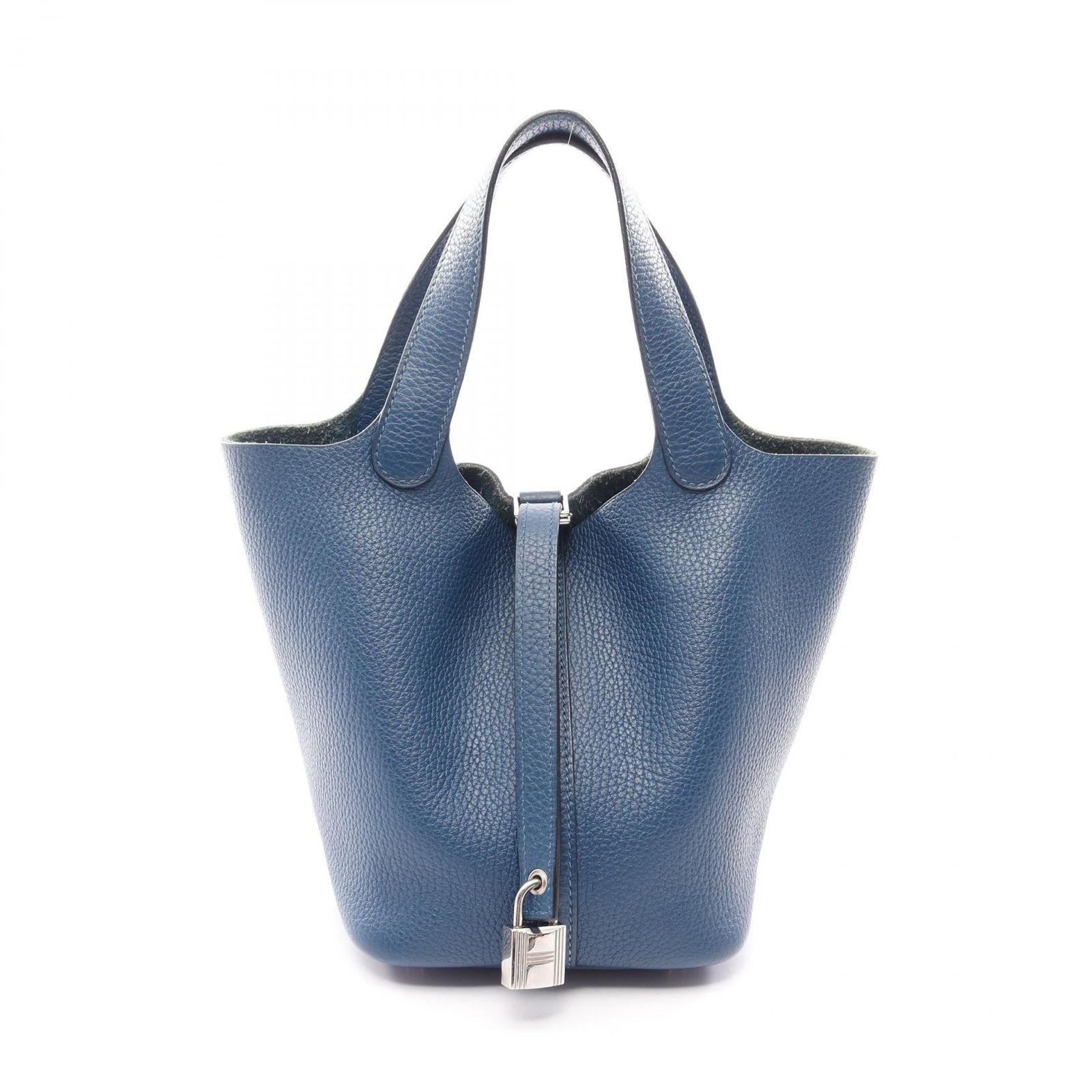 エルメス HERMES ハンドバッグ ピコタンロックPM ブルーウートルメール レザー ピコタンロックPM ブルーウートルメール レディース Used B 236,900円