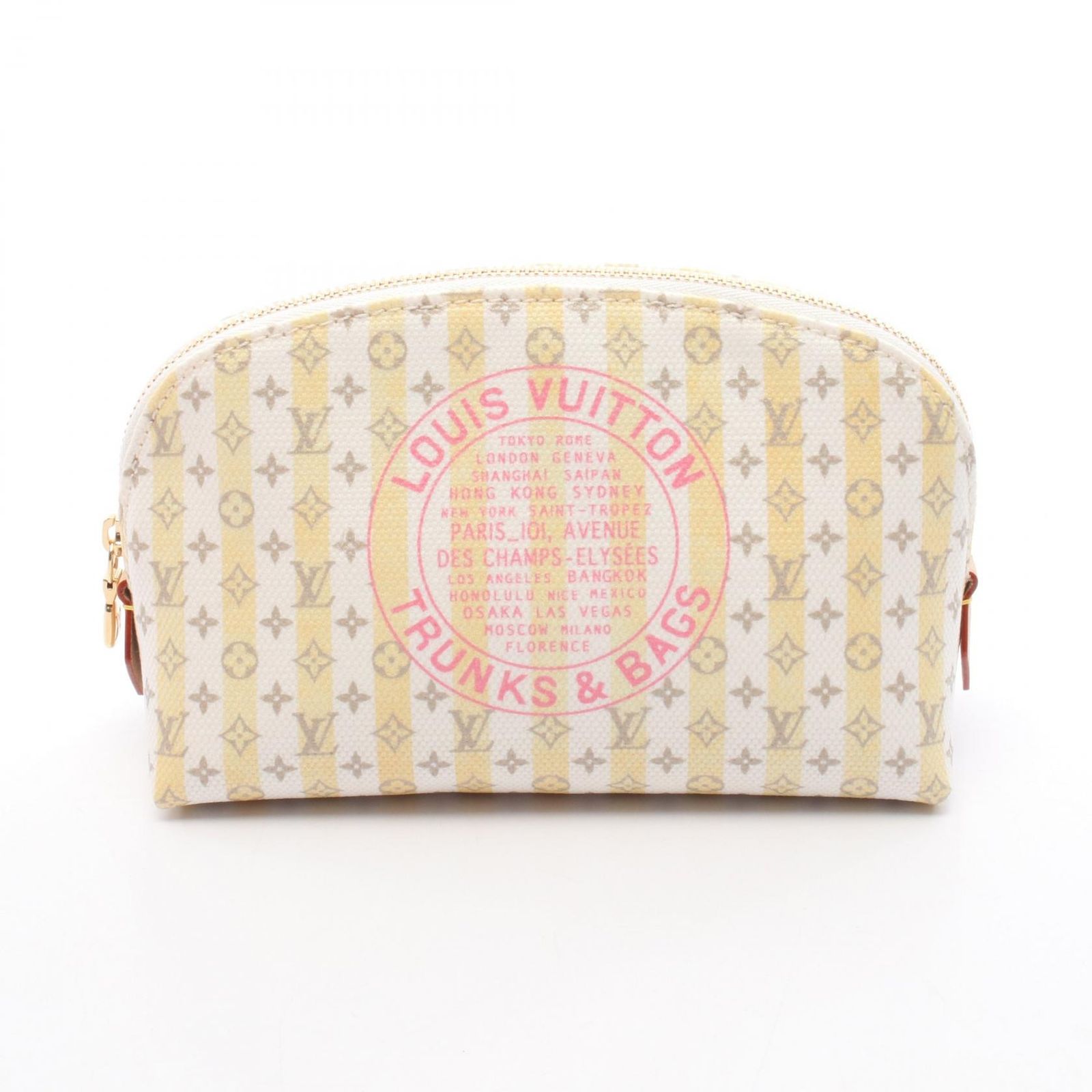 ルイ・ヴィトン LOUIS VUITTON ポーチ ポシェット コスメティックPM LVスタンプ バナナイエロー M28679 バナナイエロー PVCコーティングキャンバス レザー ポシェット・コスメティックPM