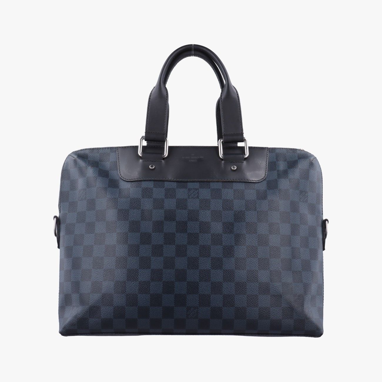 ルイヴィトンLouis Vuittonポルトドキュマンジュール PDJ ブラック×ネイビー ダミエ コバルト N42241 SR0195