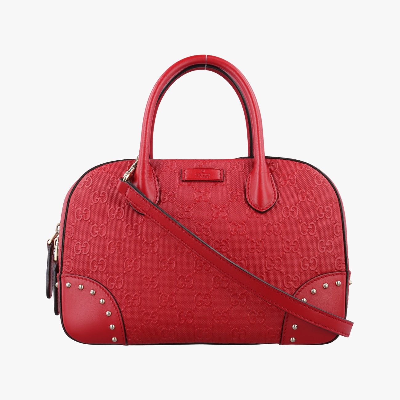 グッチGucciブライトディアマンテ レッド レザー 354224 B017675126