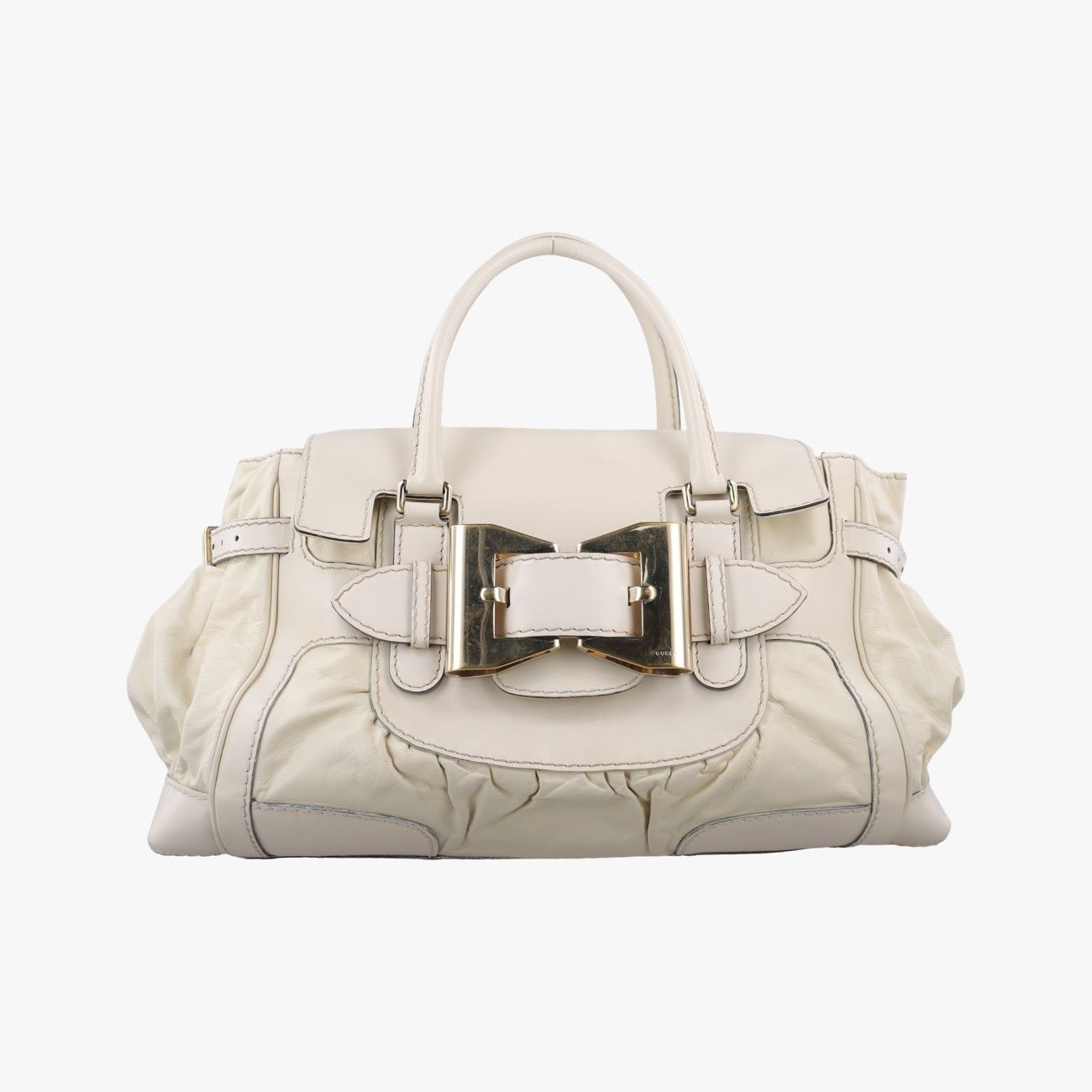 グッチGucciダイラックス クイーン ラージ ホワイト レザー 189883 H1752785
